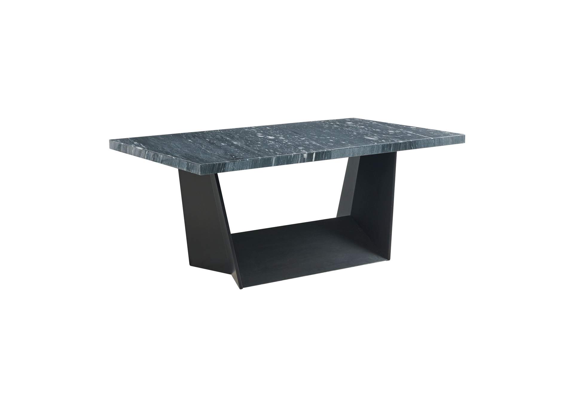 Beckley Dining Table In Dark Marble Top,Elements