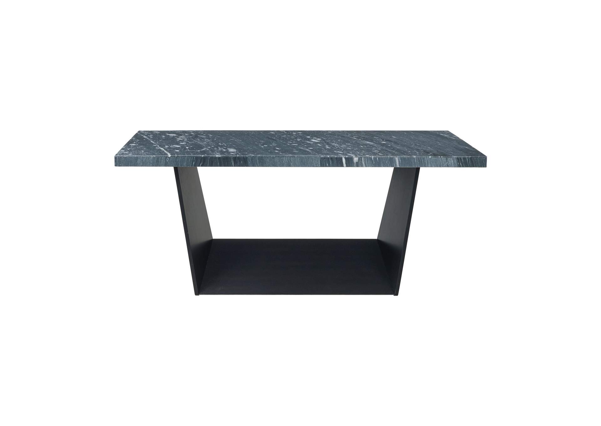 Beckley Dining Table In Dark Marble Top,Elements