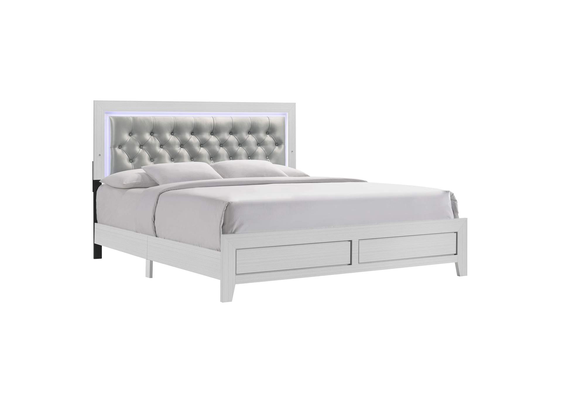 Belinda King Bed In White,Elements