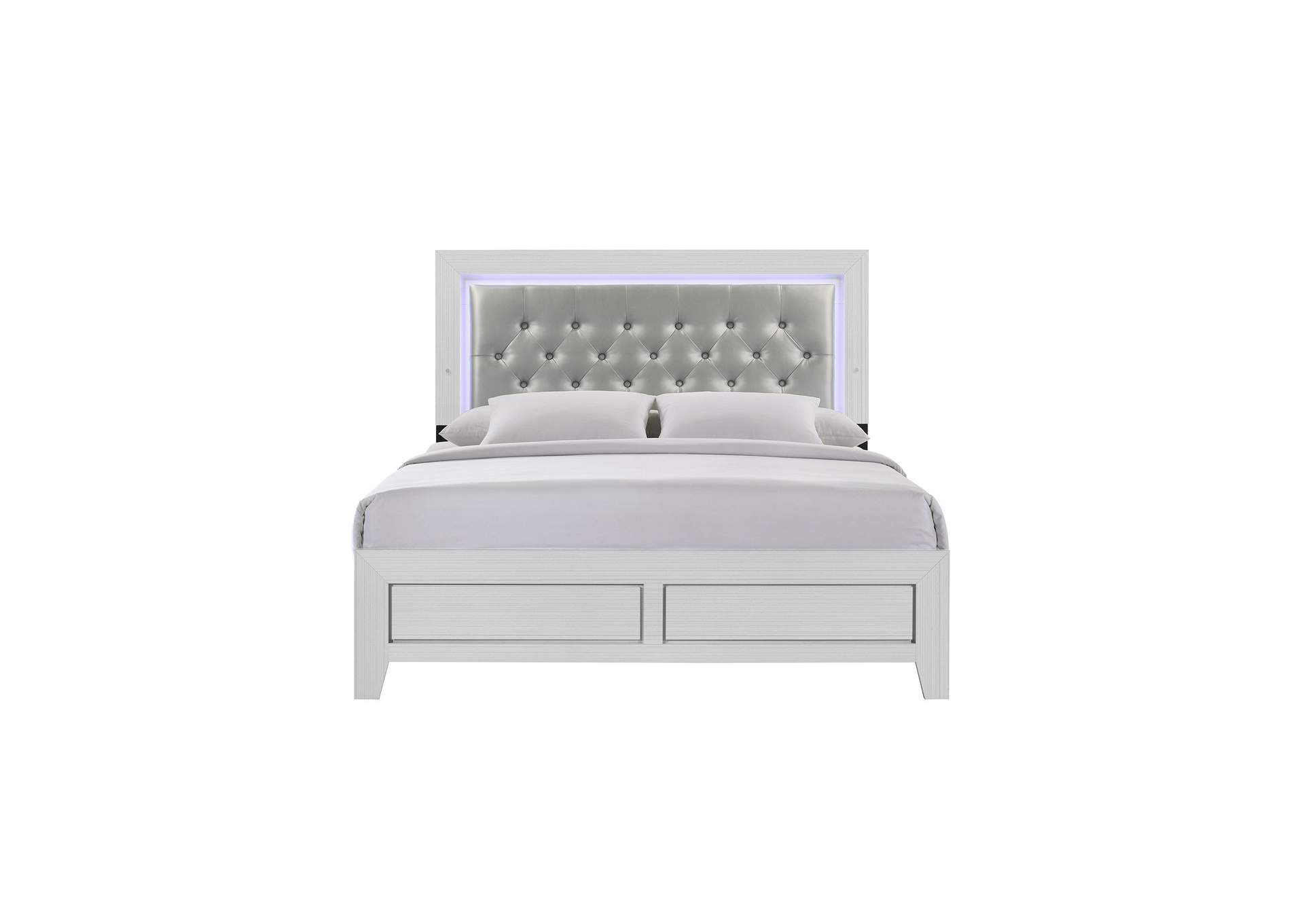 Belinda Queen Bed In White,Elements