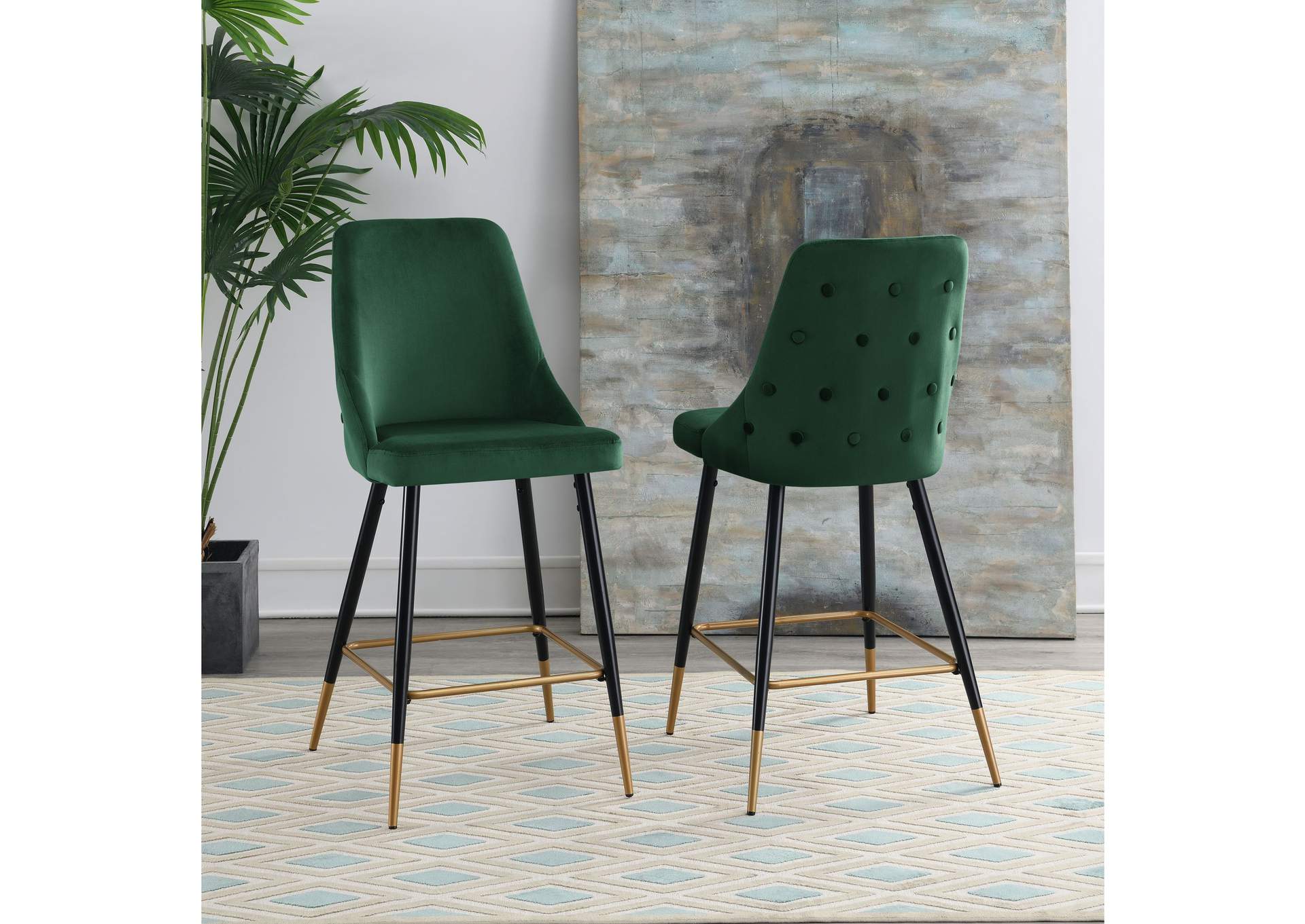 Ben Bar Stool D6239 - 1 In Broadway Emerald 2 Pcs Per Carton,Elements