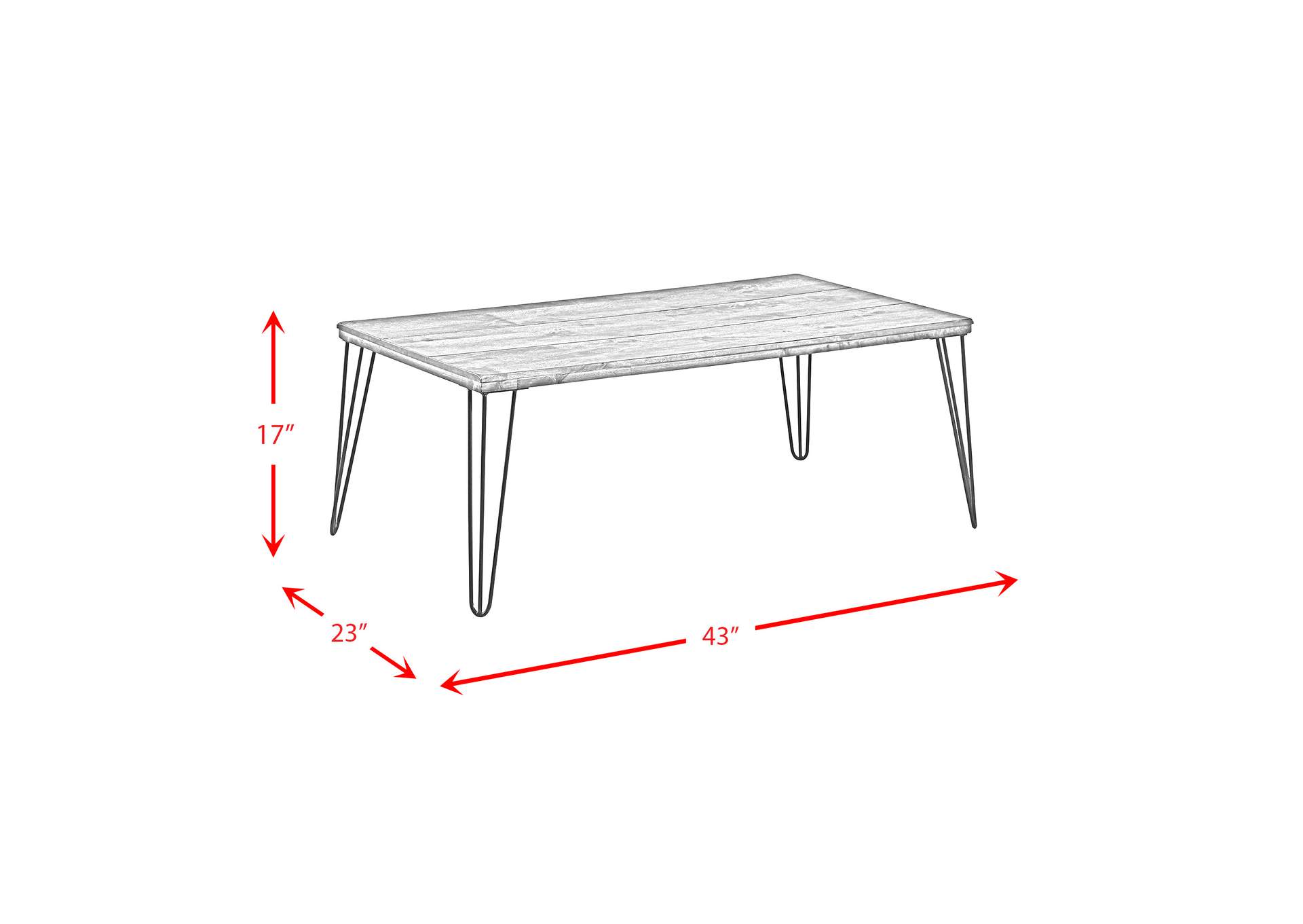 Bolton Occasional Coffee Table Rustic,Elements