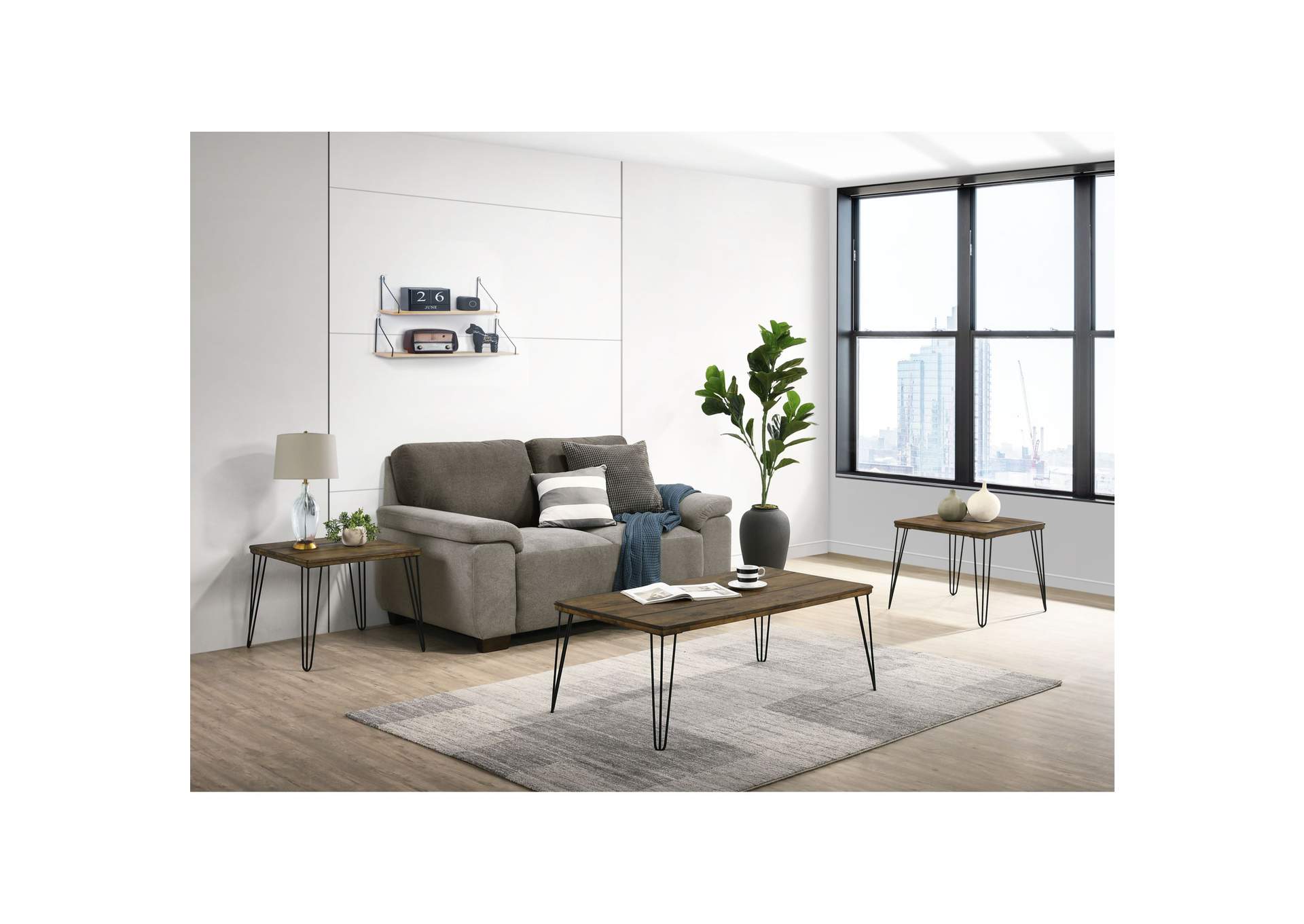 Bolton Occasional Coffee Table Rustic,Elements