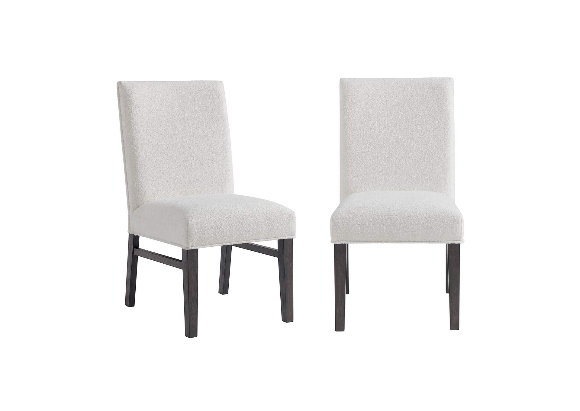 Breckenridge 38H Dining Side Chair With Boucle Snow In Black 2 Per Carton,Elements