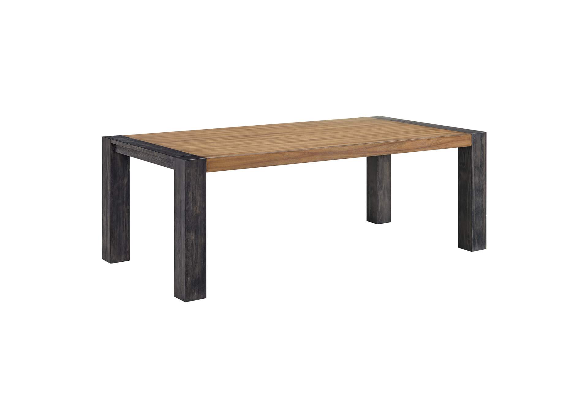 Breckenridge Dining Table With Oak Top In Black,Elements