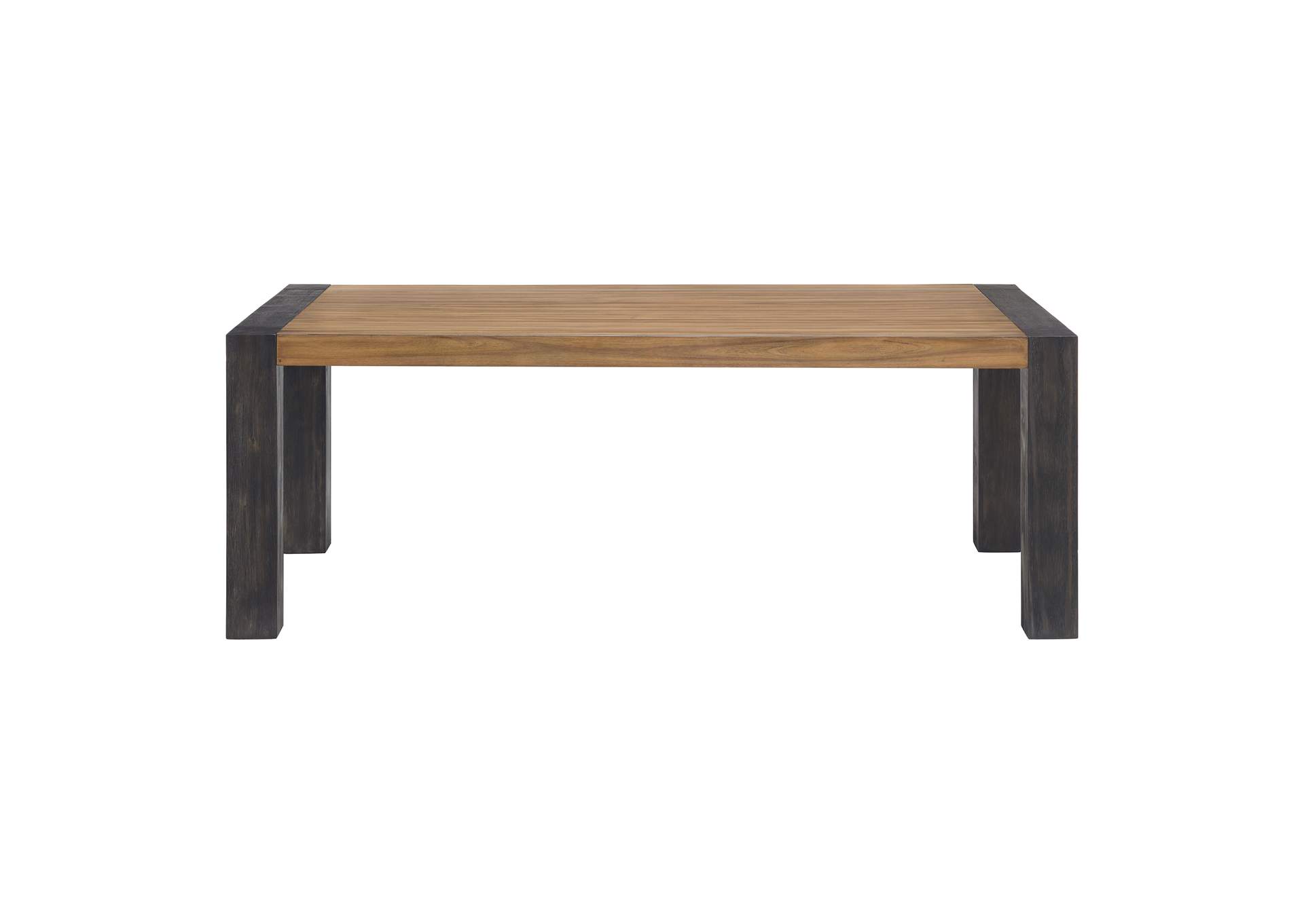 Breckenridge Dining Table With Oak Top In Black,Elements