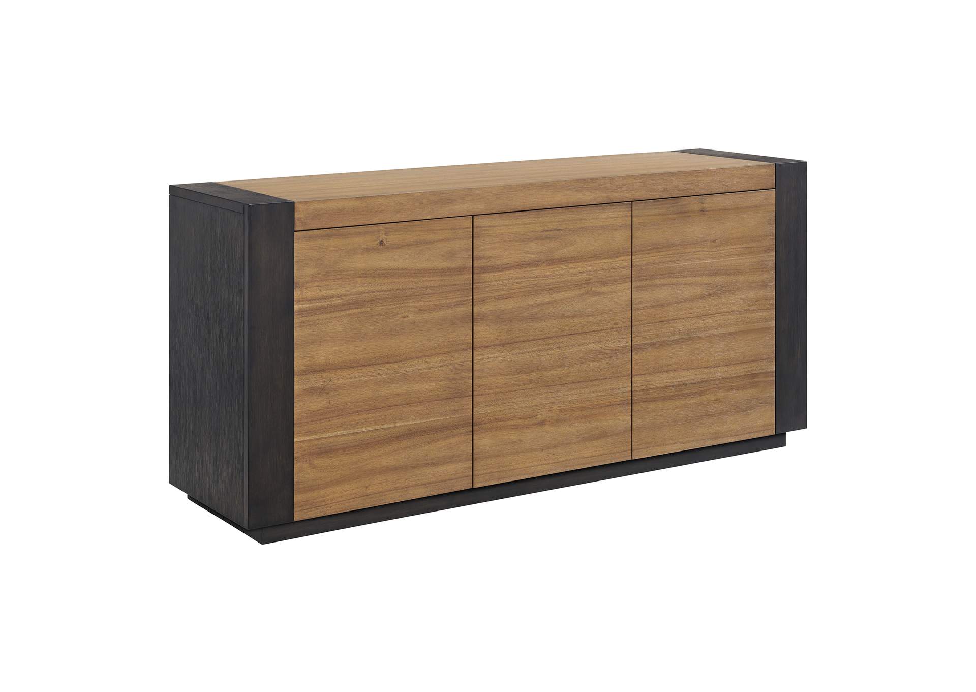 Breckenridge Server With Oak Top And Front In Black,Elements