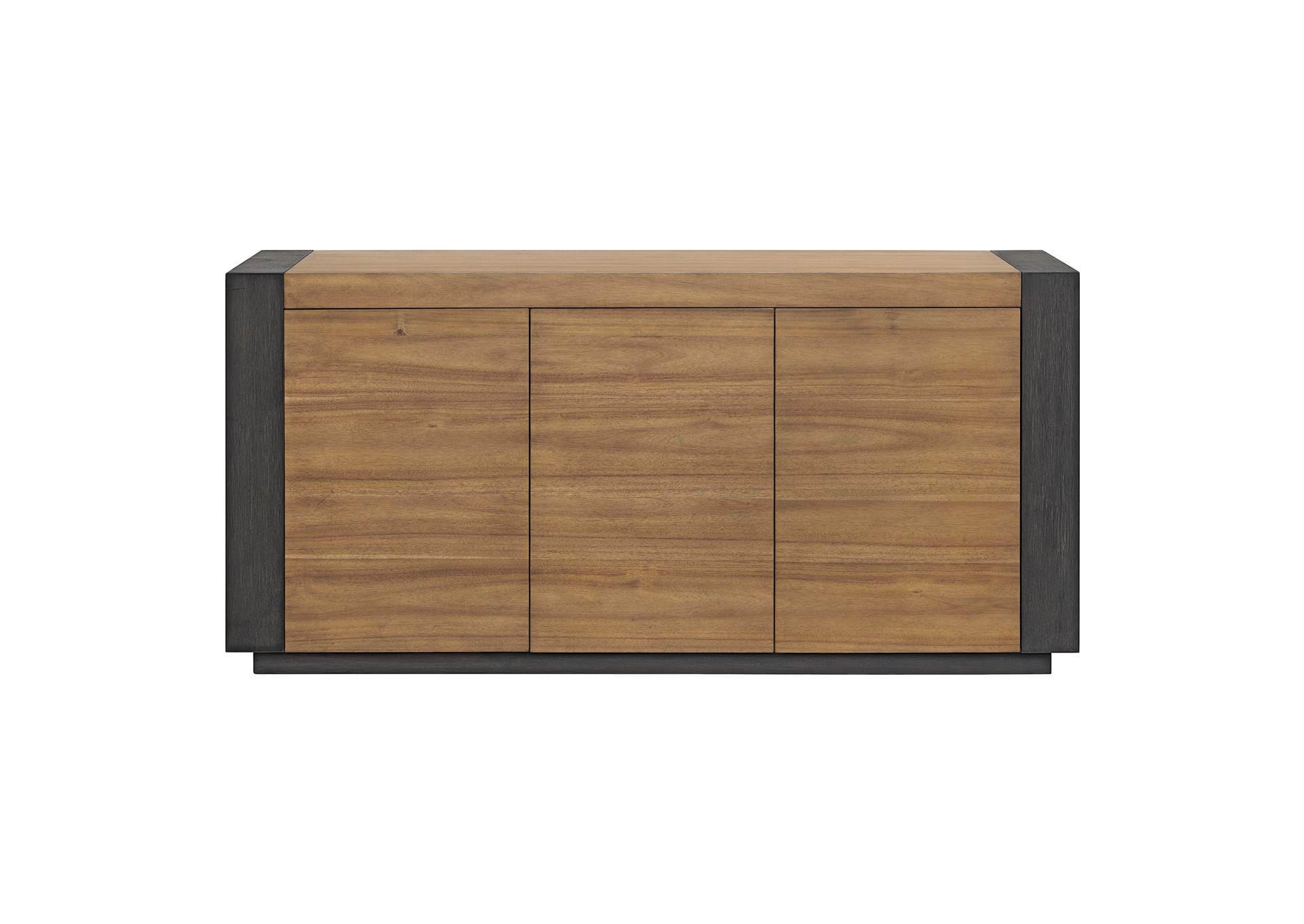 Breckenridge Server With Oak Top And Front In Black,Elements