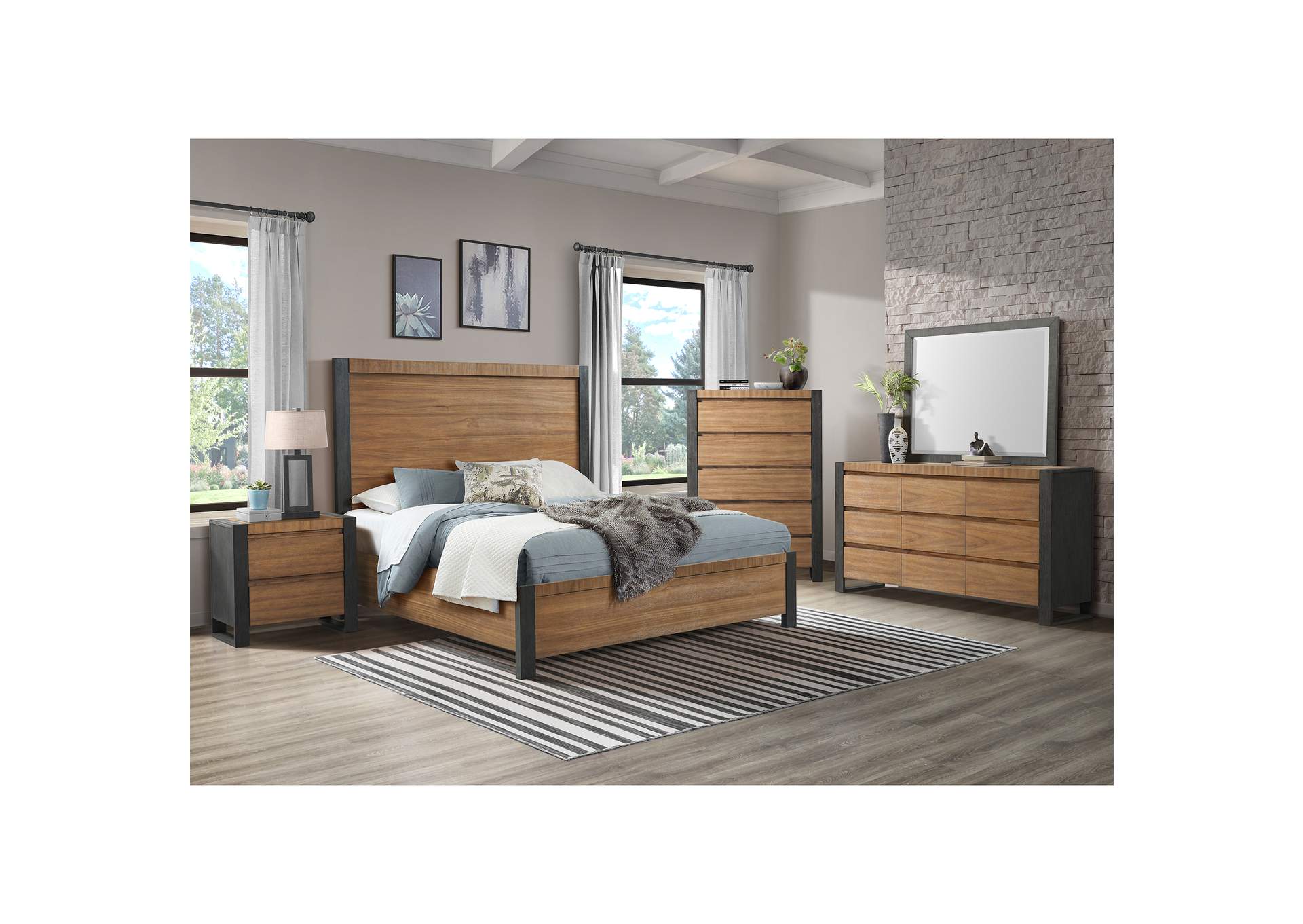 Breckenridge Mirror In Black,Elements