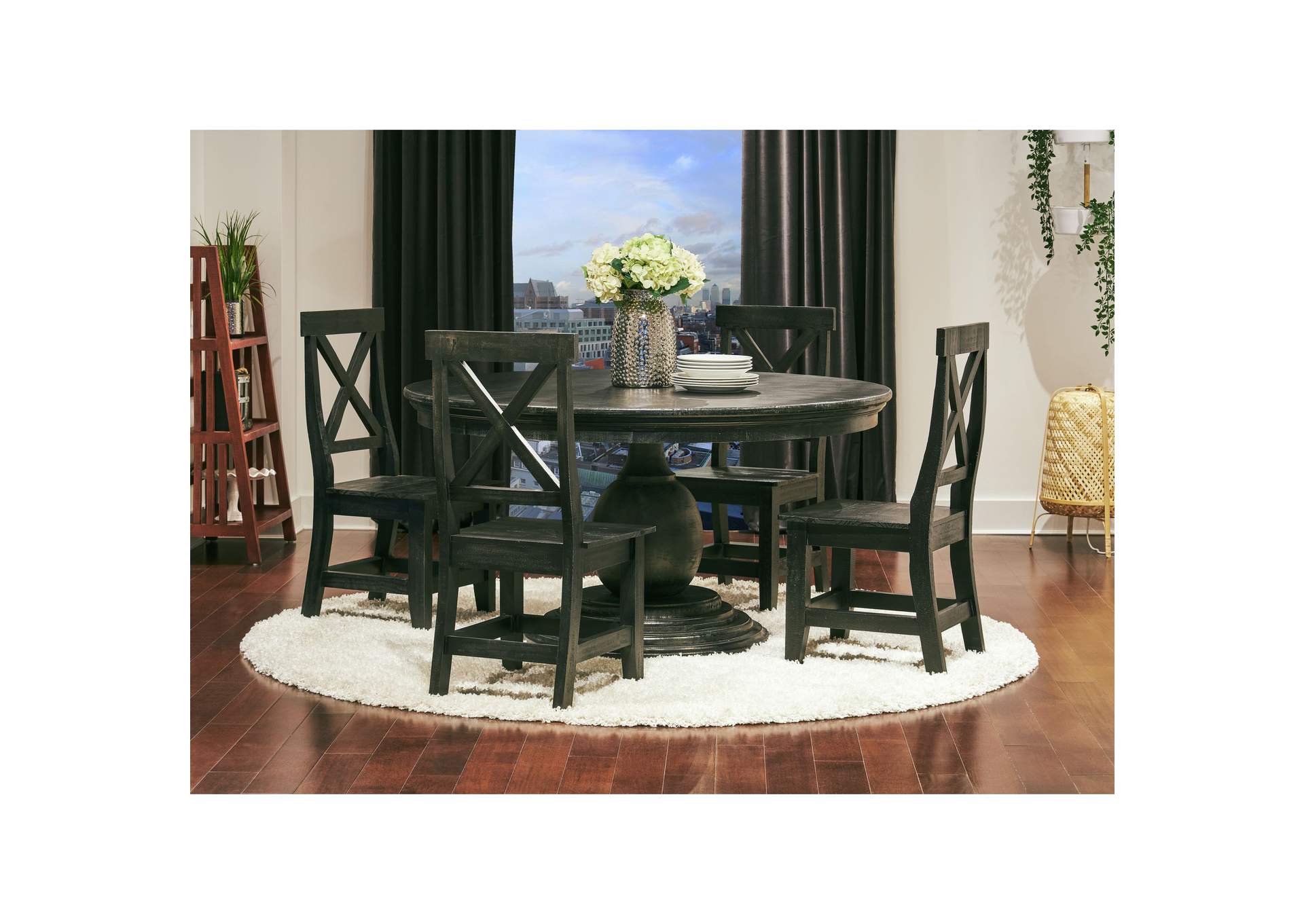 Britton Dining Charcoal - Side Chair,Elements