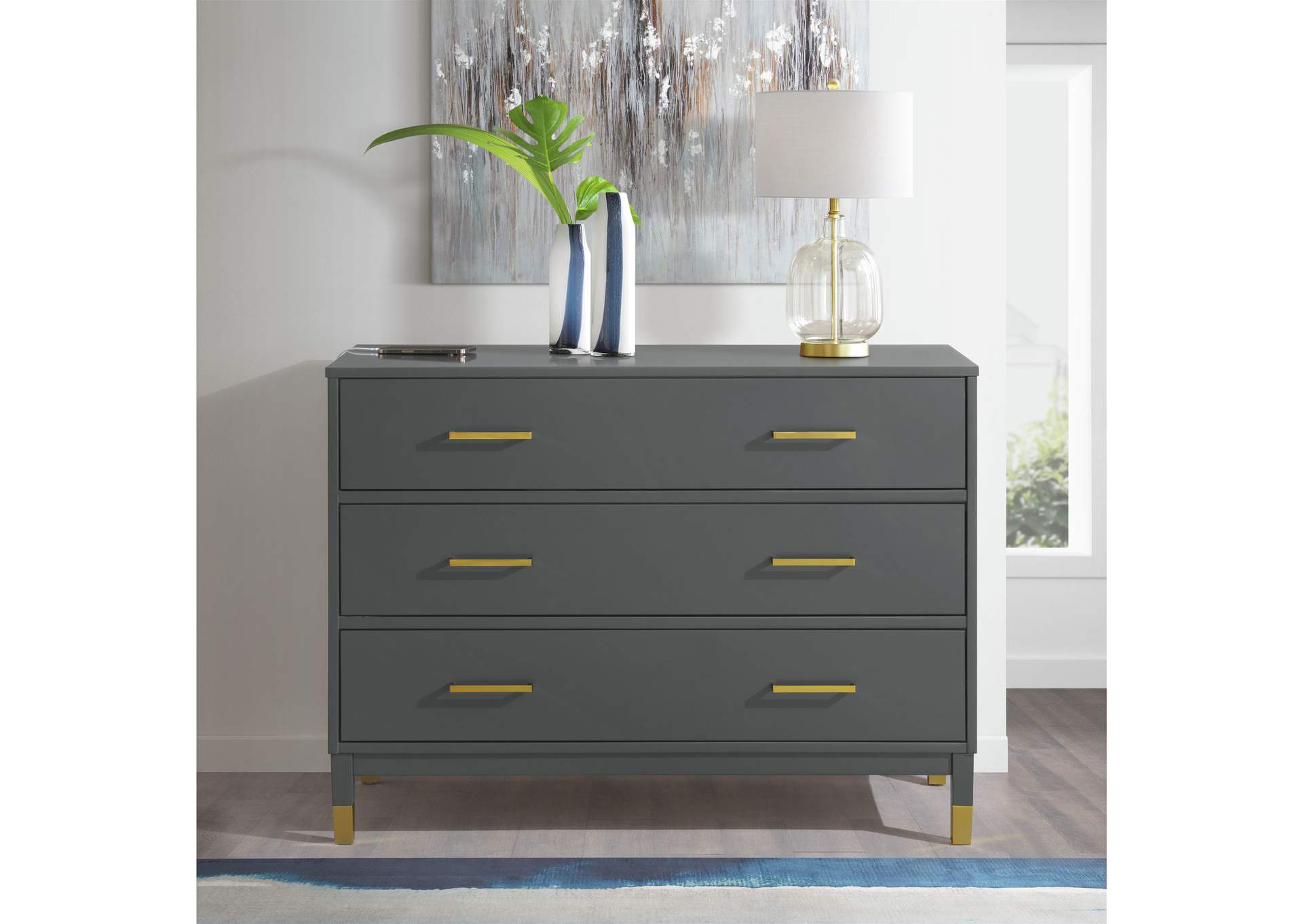 Bruno Chest With Power Port In Dark Charcoal,Elements