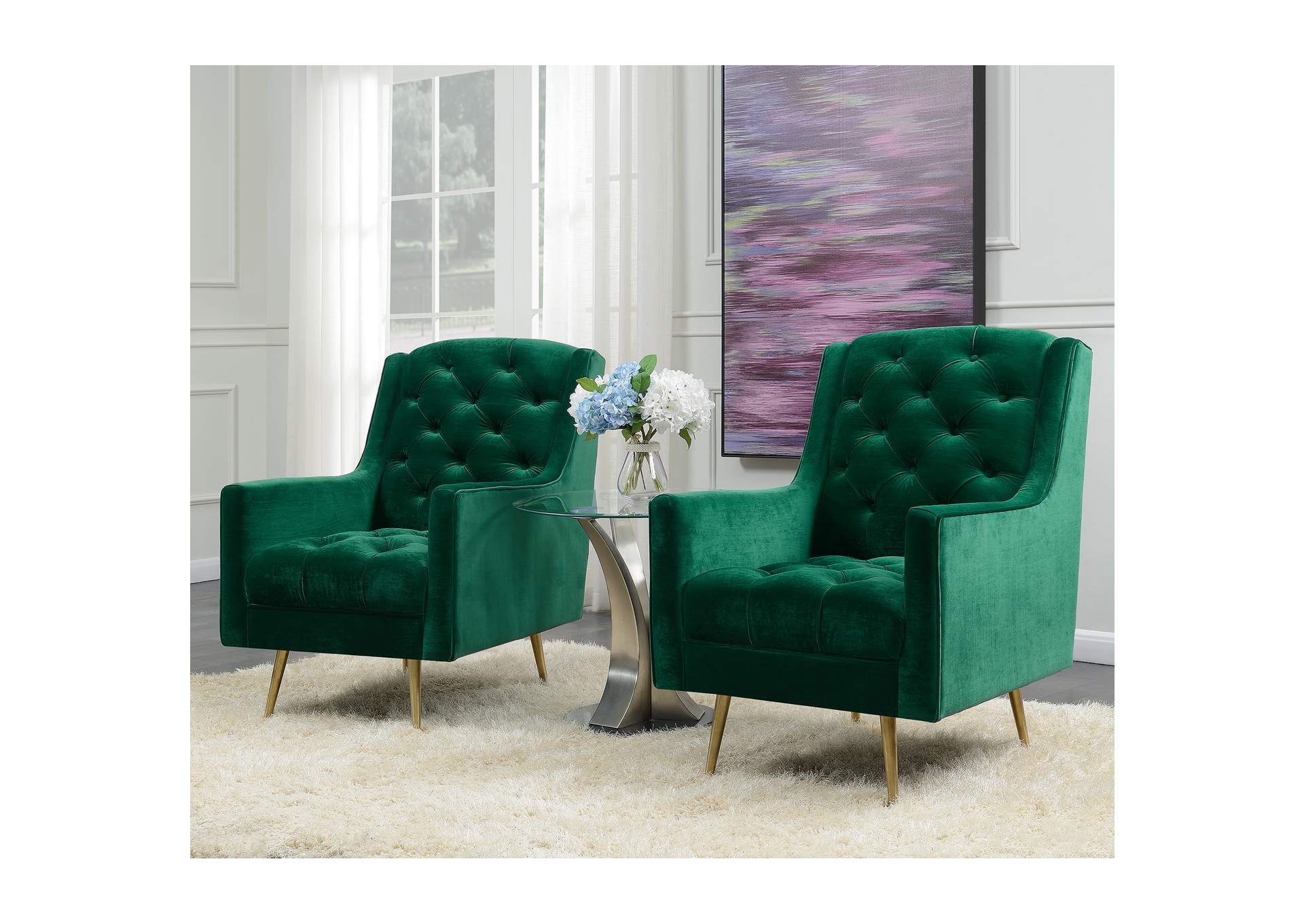 Bryan Accent Chair Broadway Emerald,Elements