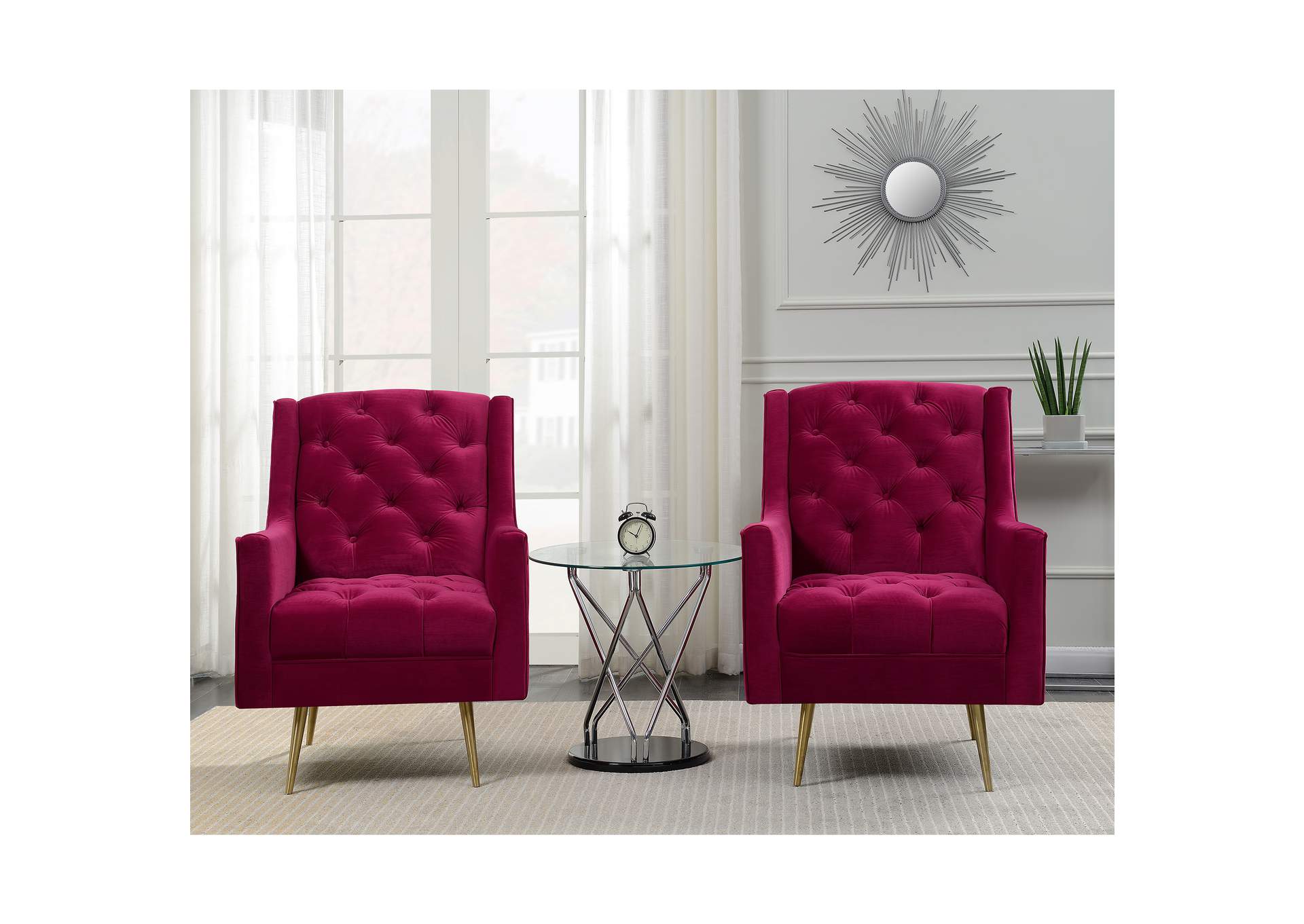 Bryan Accent Chair Broadway Red,Elements