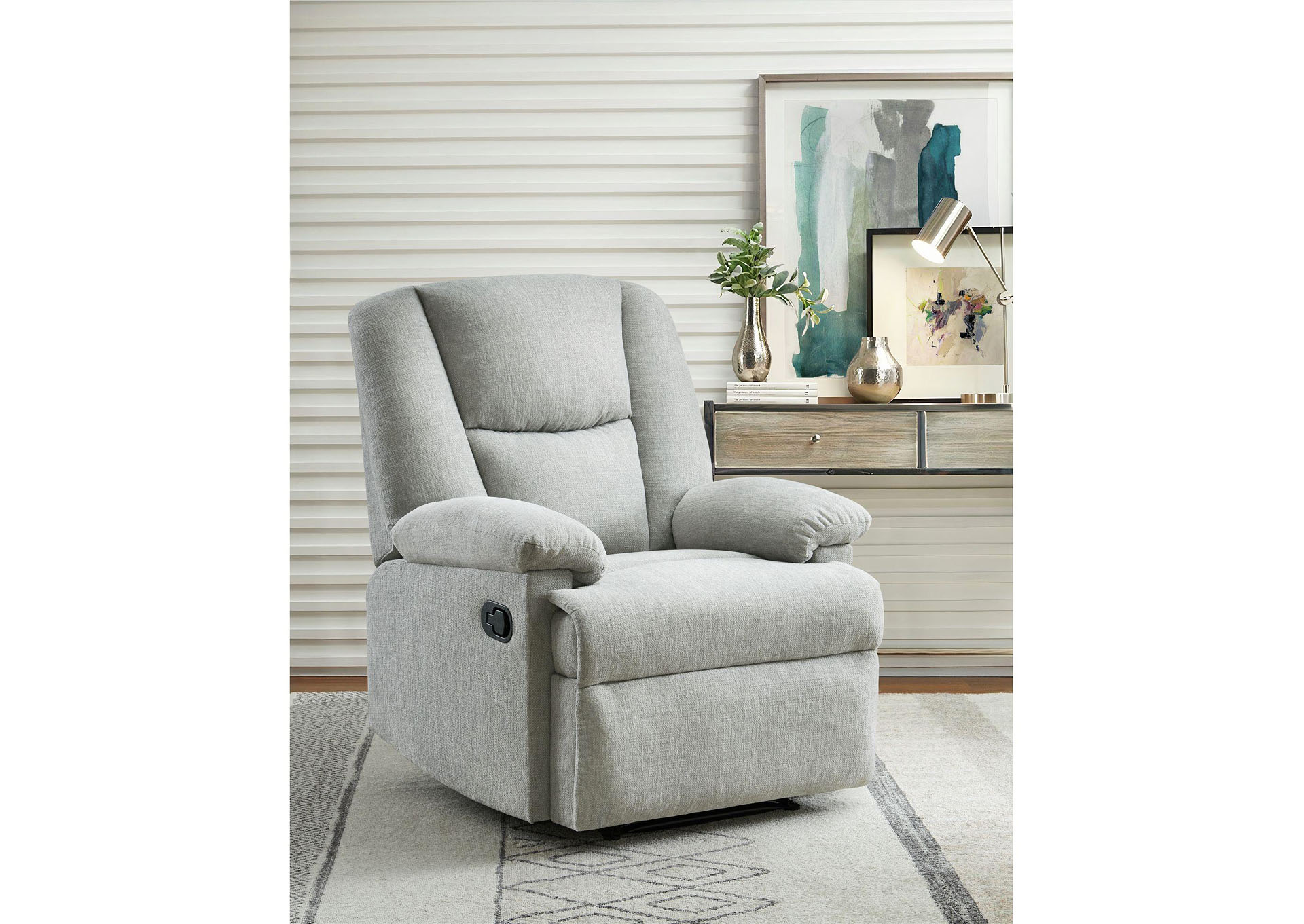 Bulldog Motion Recliner In Dazzle Grey,Elements