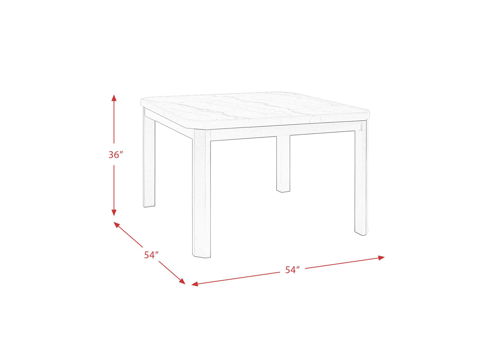 Francesca 5 Piece Square Counter Dining Set - Table Four Gray Chairs,Elements