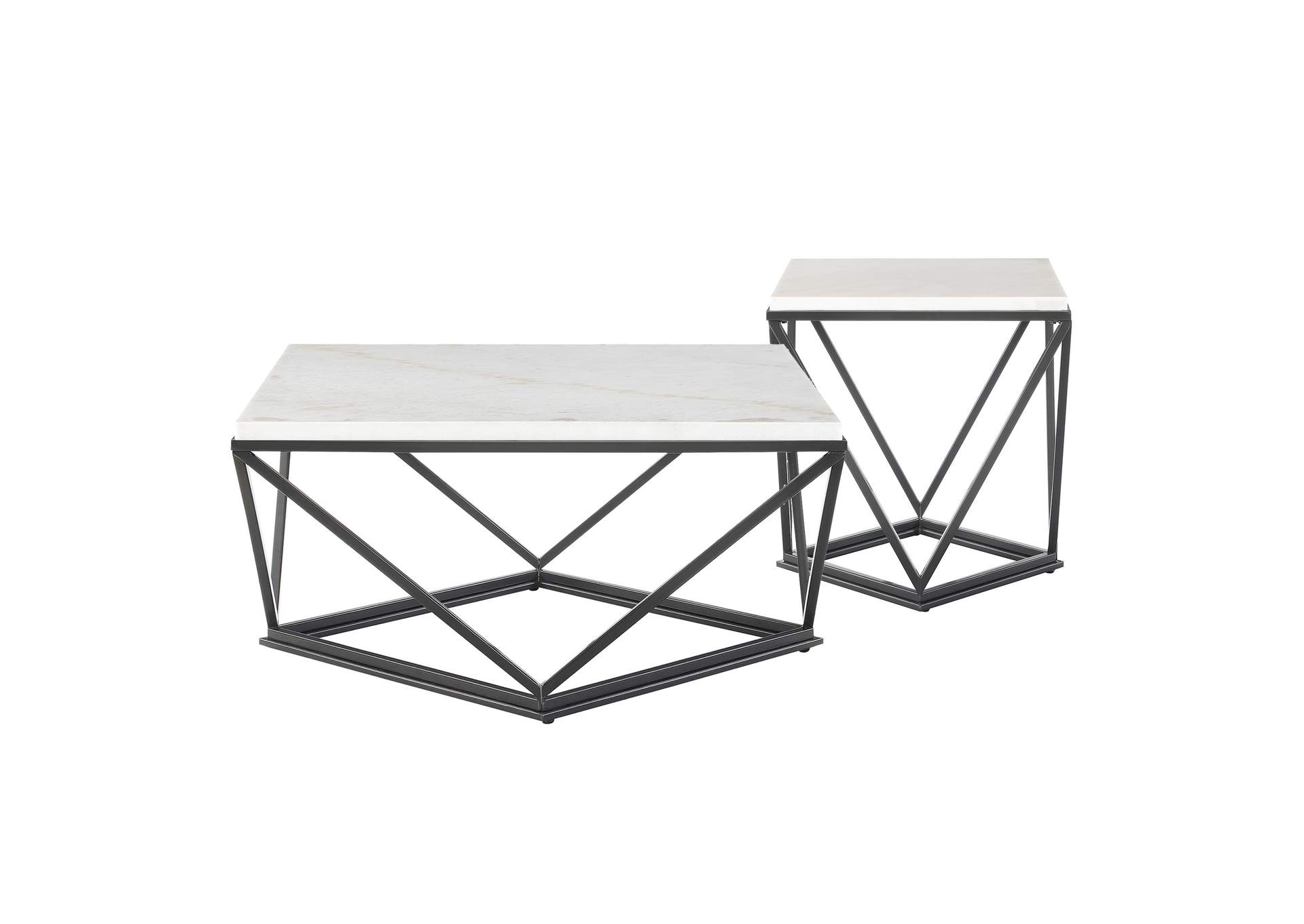 Riko 2 Piece Occasional Table Set - Coffee Table End Table,Elements