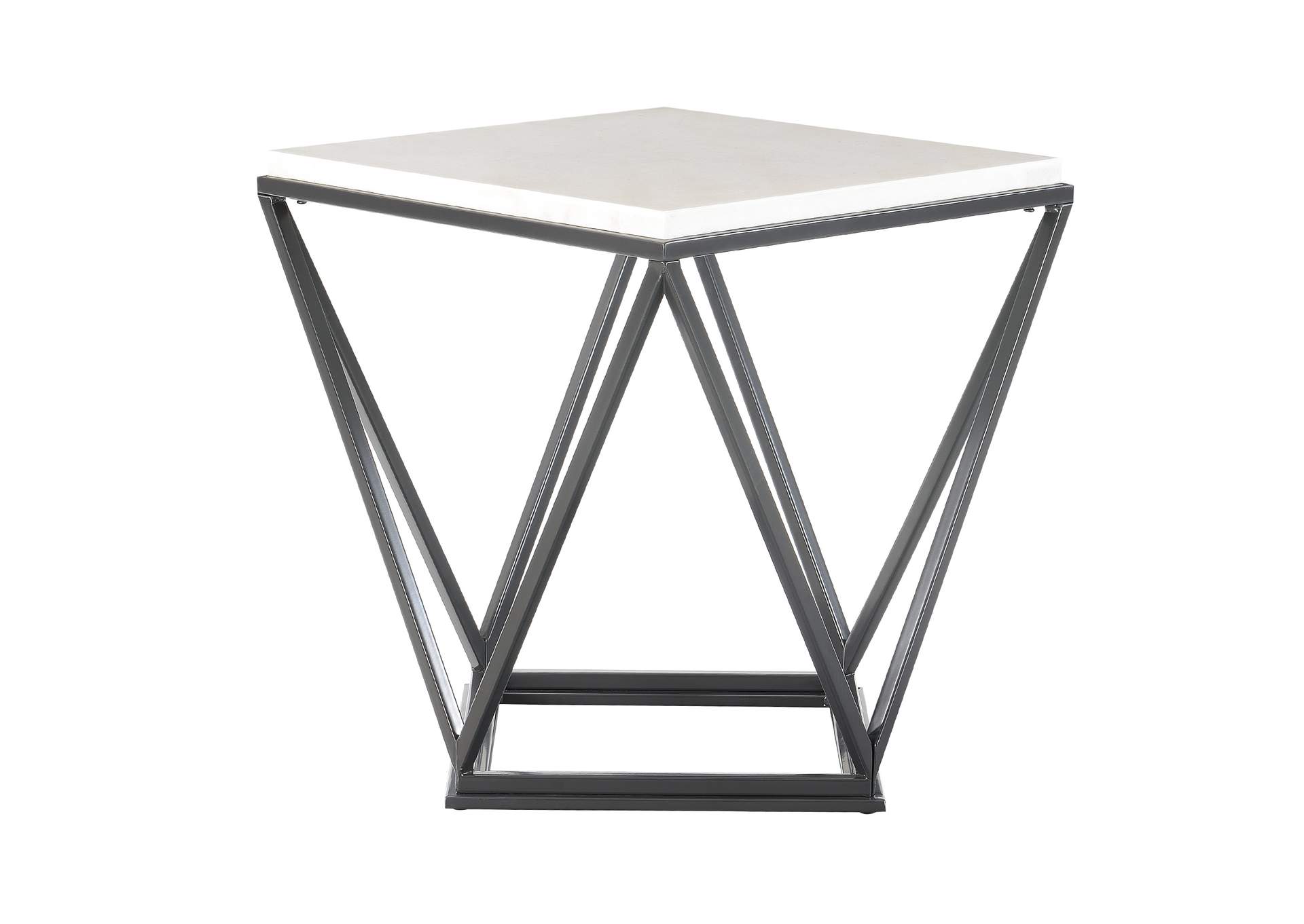 Riko End Table With Metal Leg,Elements