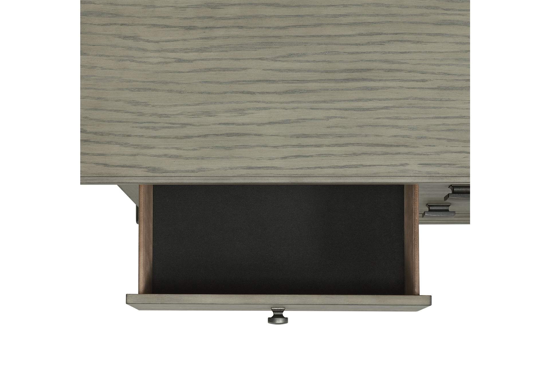 Crawford Queen Panel 5 Piece Bedroom Set In Grey,Elements