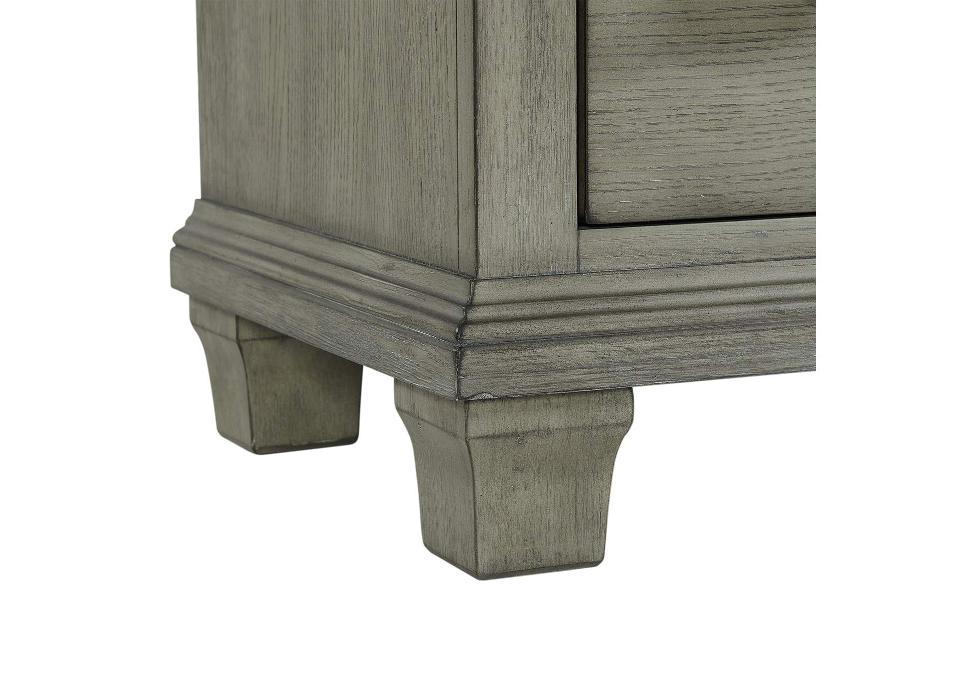 Crawford Dresser & Mirror Set Grey,Elements