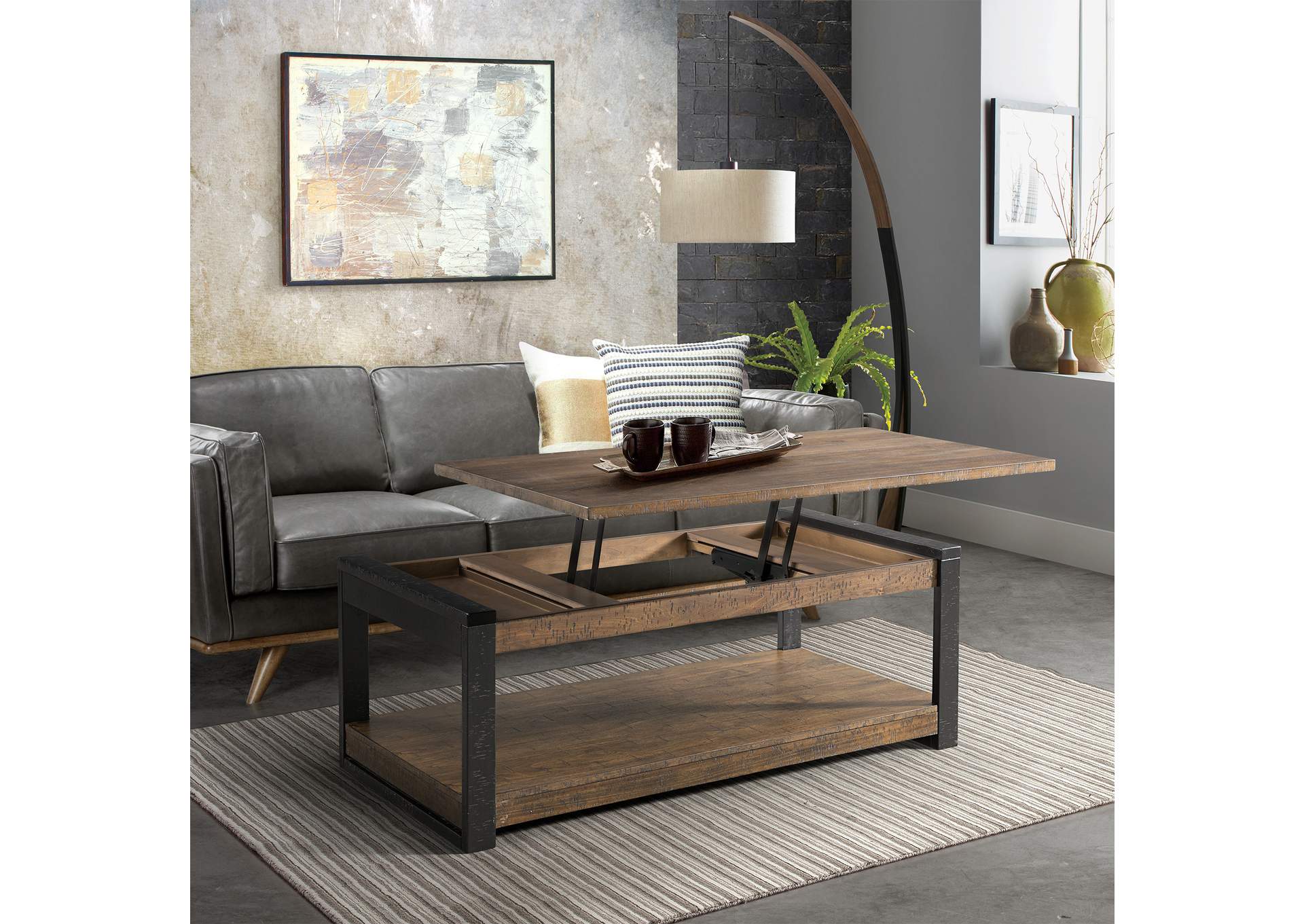 Caesar Occasional Coffee Table With Lift Top,Elements