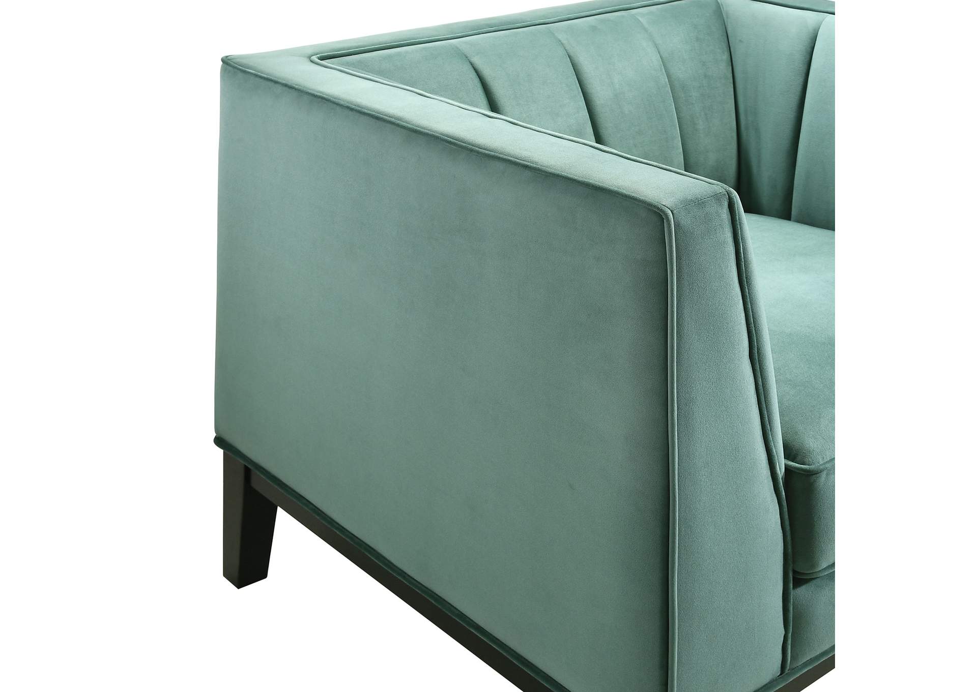 Calais 2 Piece Living Room Set In Marine Green,Elements