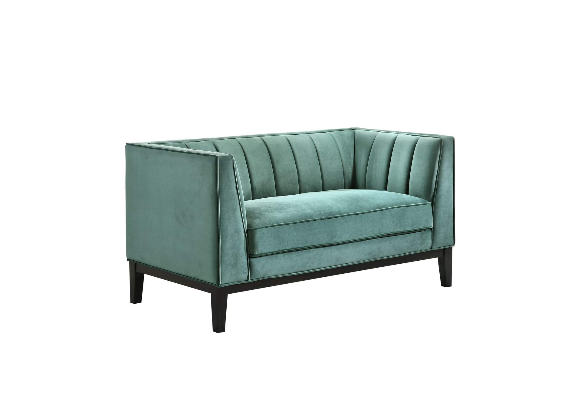 Calais 2 Piece Living Room Set In Marine Green,Elements