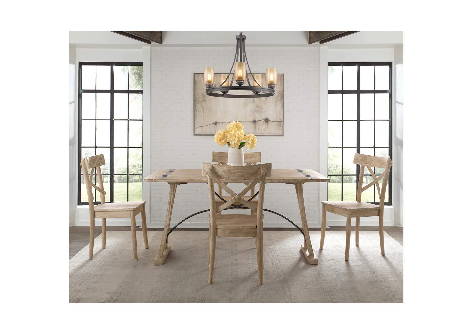Callista Folding Top 5 Piece Dining Set - Table And Four Chairs,Elements