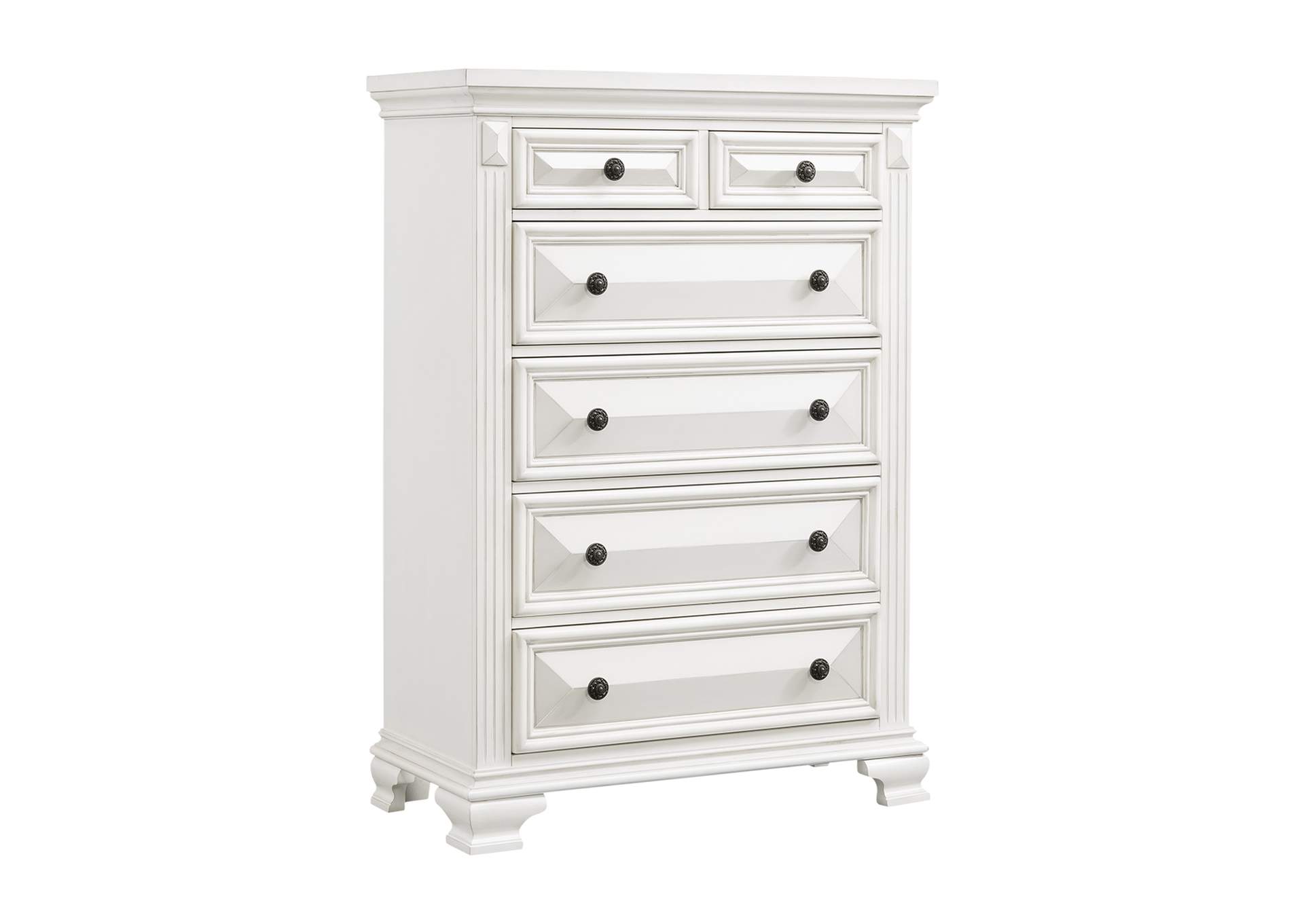 Calloway Chest Antique White Color,Elements