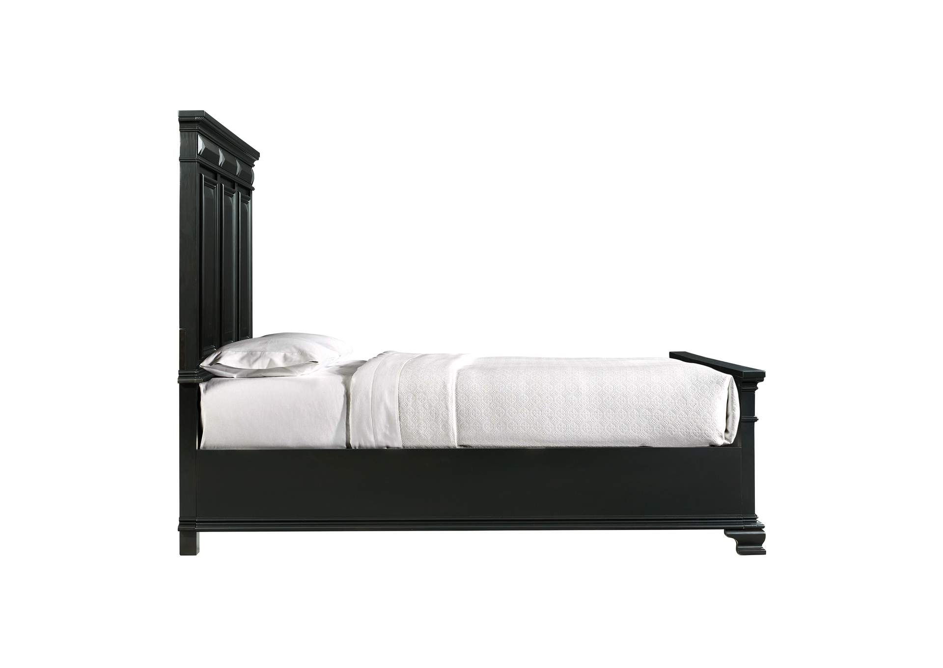 Calloway King Panel Bed In Antique Black,Elements