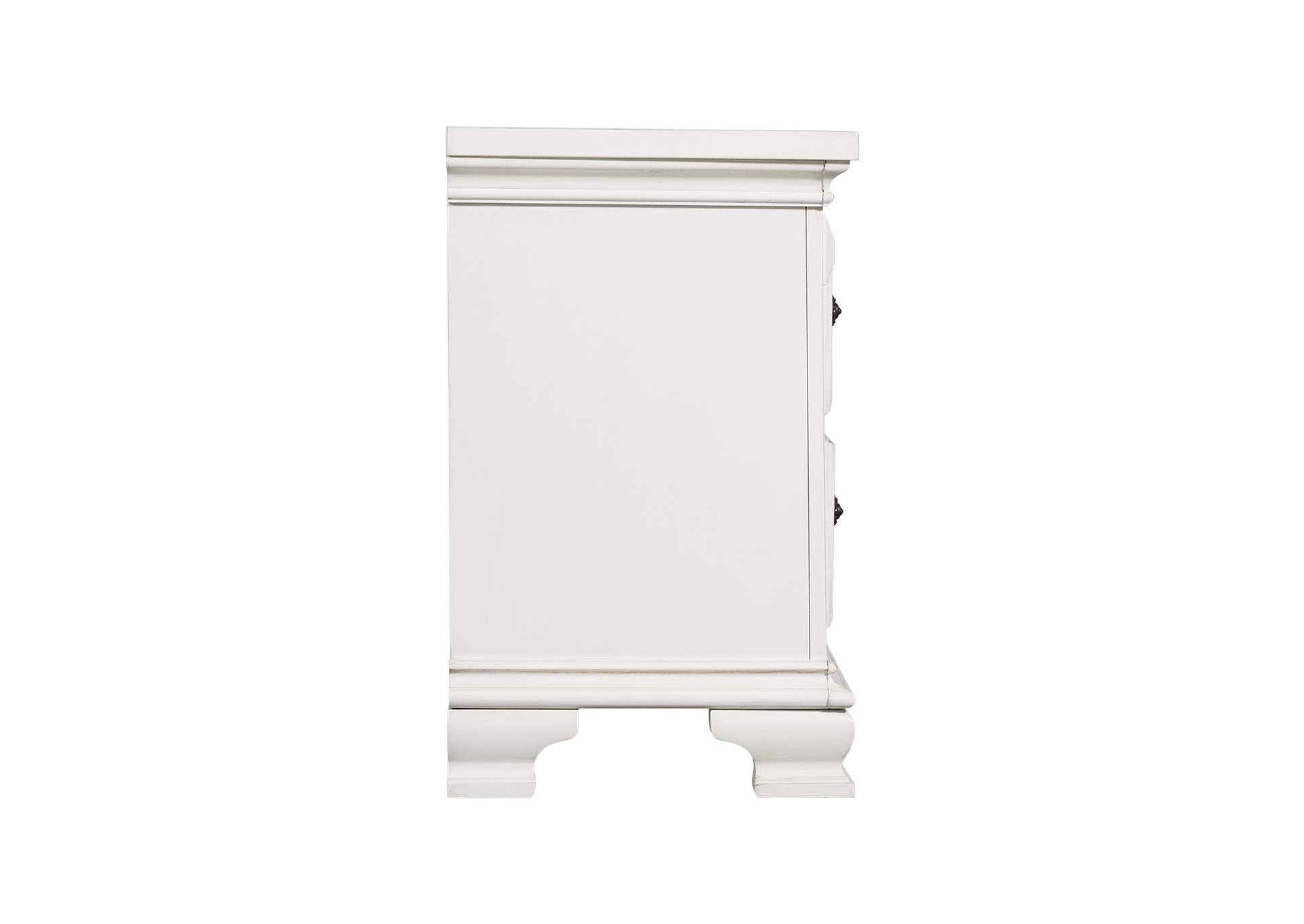 Calloway Nightstand Antique White Color,Elements