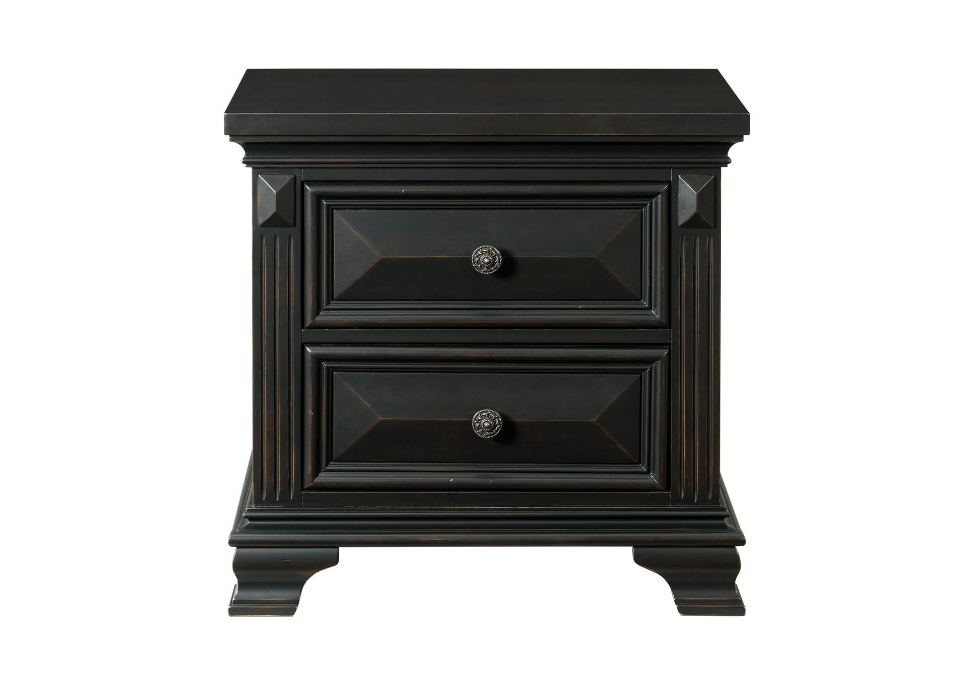 Calloway Nightstand Black Color,Elements