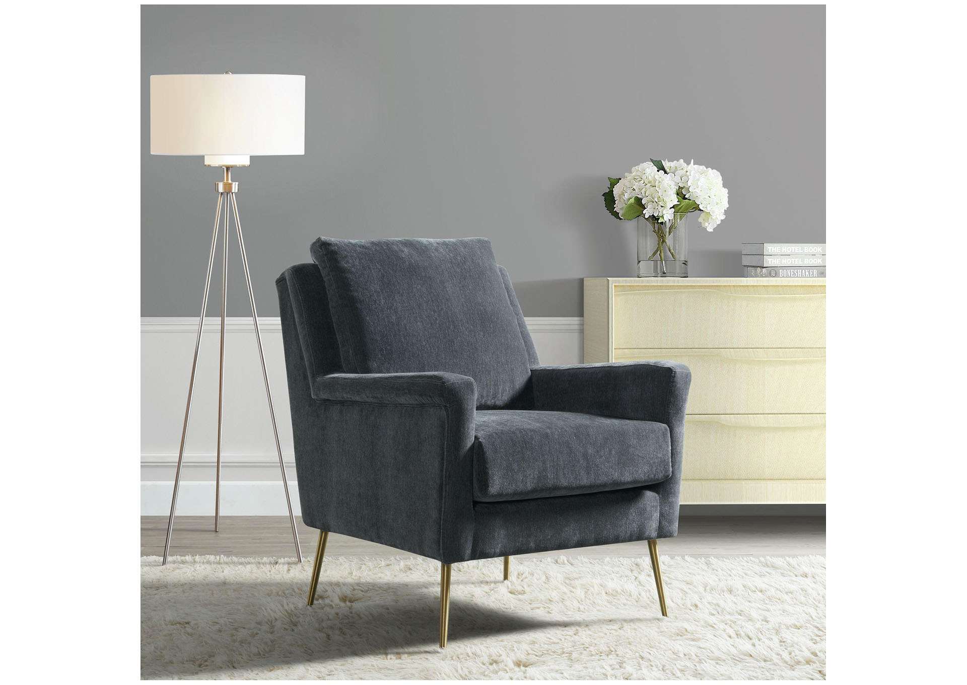 Cambridge Chair In Amigo Coal,Elements