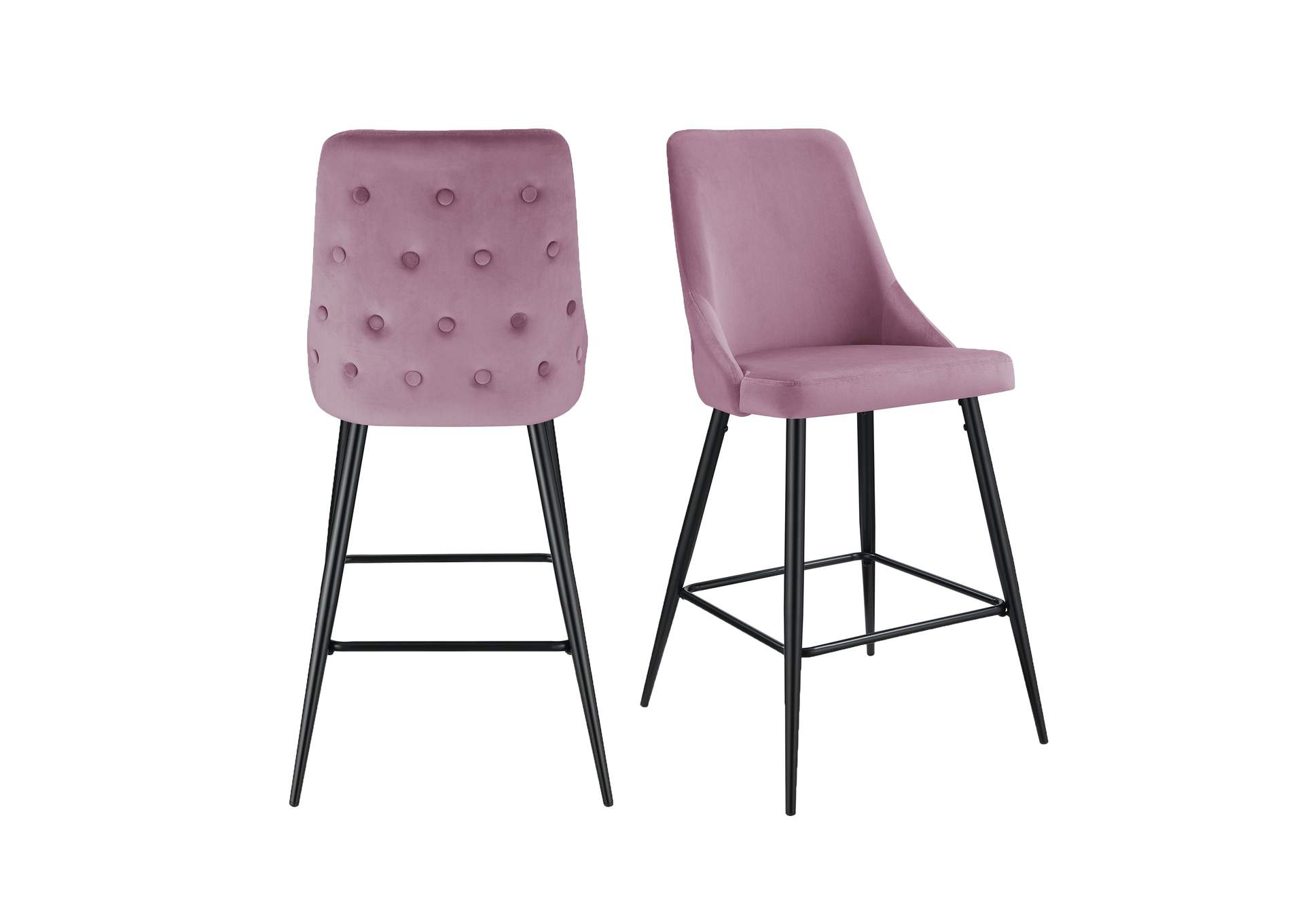 Cameo Black Leg Bar Stool D6239 In Broadway Blush 2 Pcs Per Carton,Elements