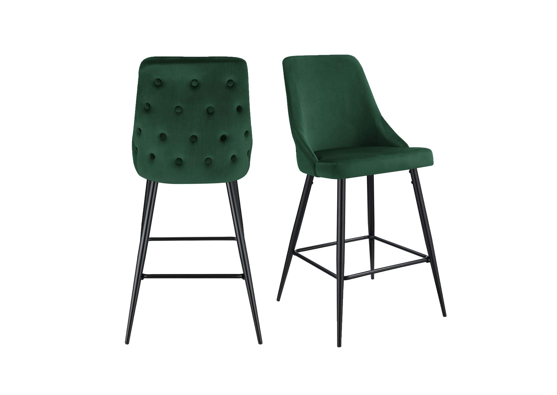 Cameo Black Leg Bar Stool D6239 In Broadway Emerald 2 Pcs Per Carton,Elements