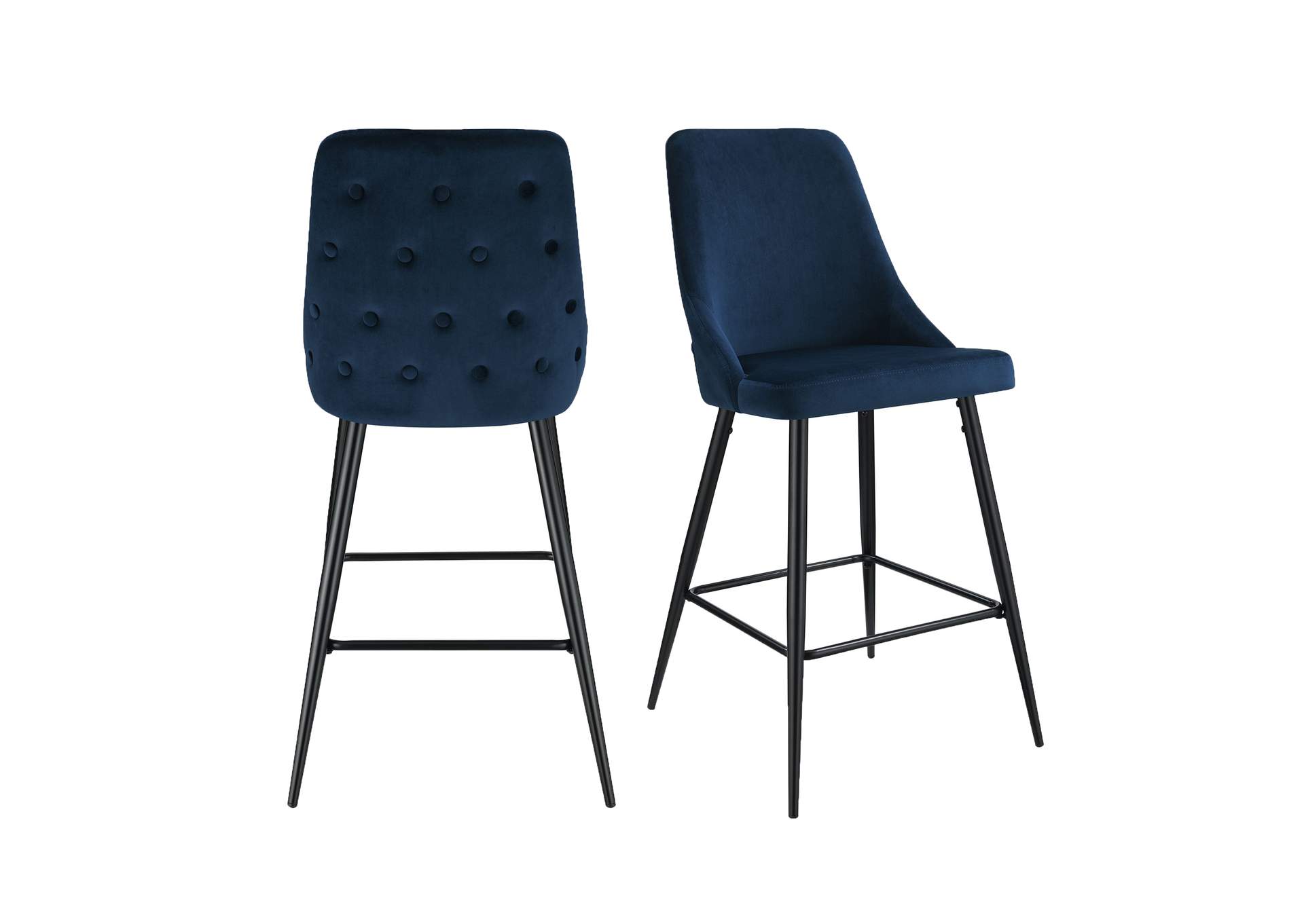 Cameo Black Leg Bar Stool D6239 In Broadway Navy 2 Pcs Per Carton,Elements