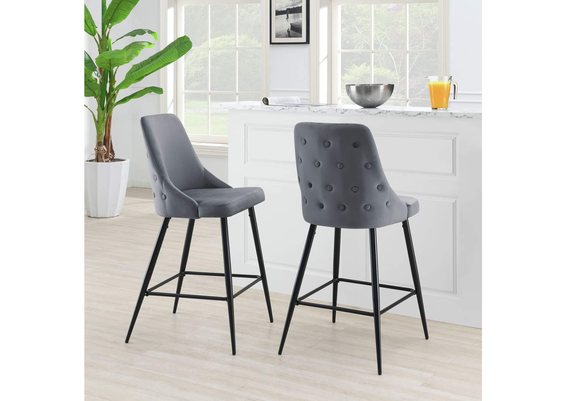 Cameo Black Leg Bar Stool D6239 In Broadway Metal 2 Pcs Per Carton,Elements