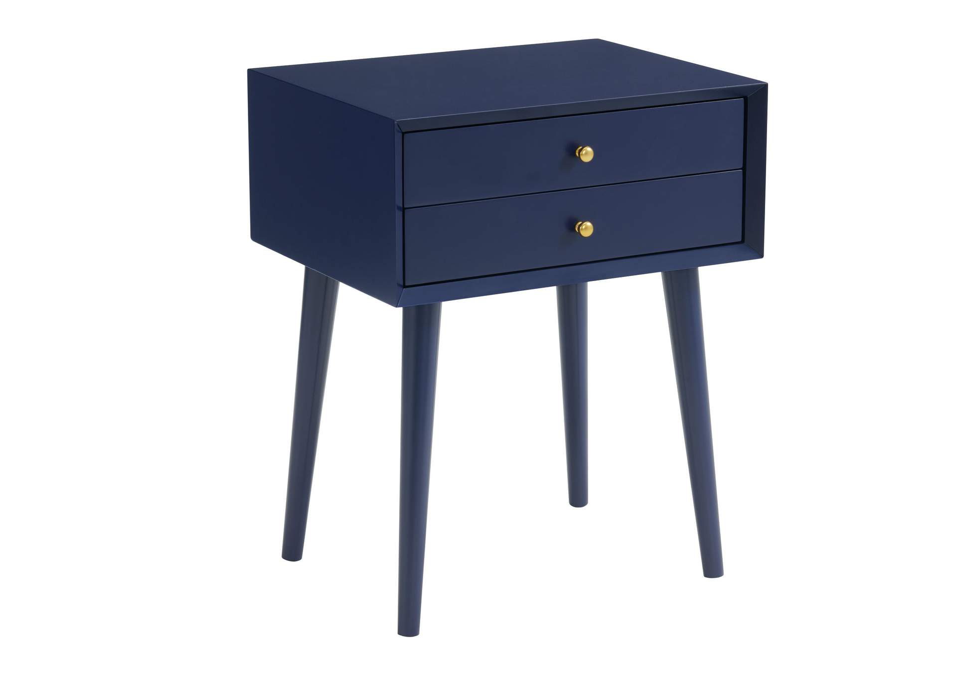 Canterbury Side Table With Power Port USB In Blue,Elements