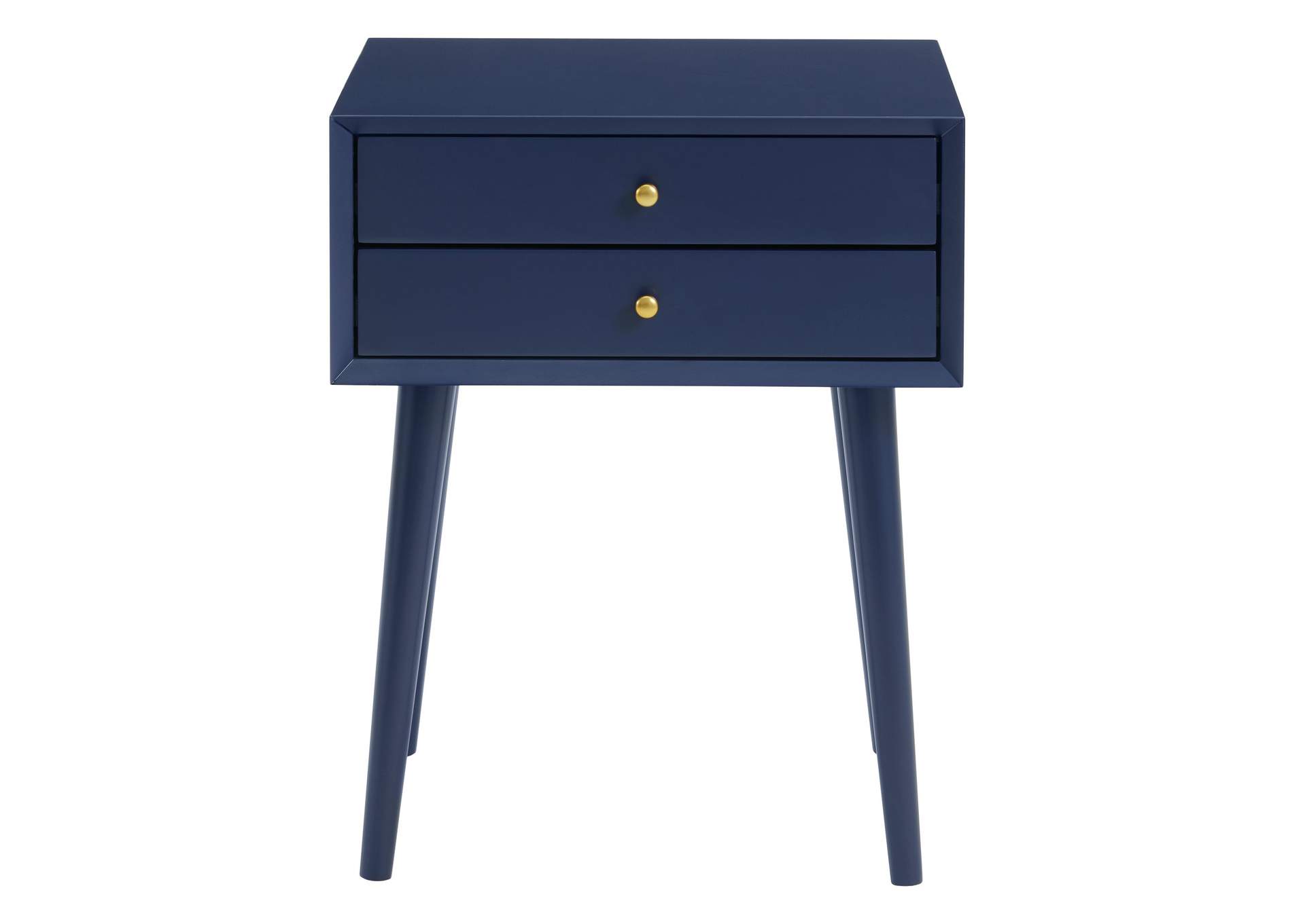 Canterbury Side Table With Power Port USB In Blue,Elements