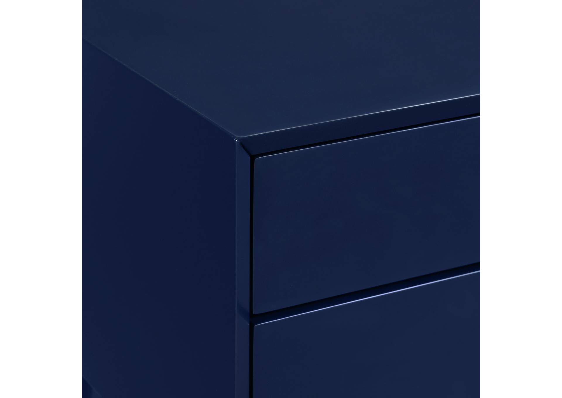 Canterbury Side Table With Power Port USB In Blue,Elements