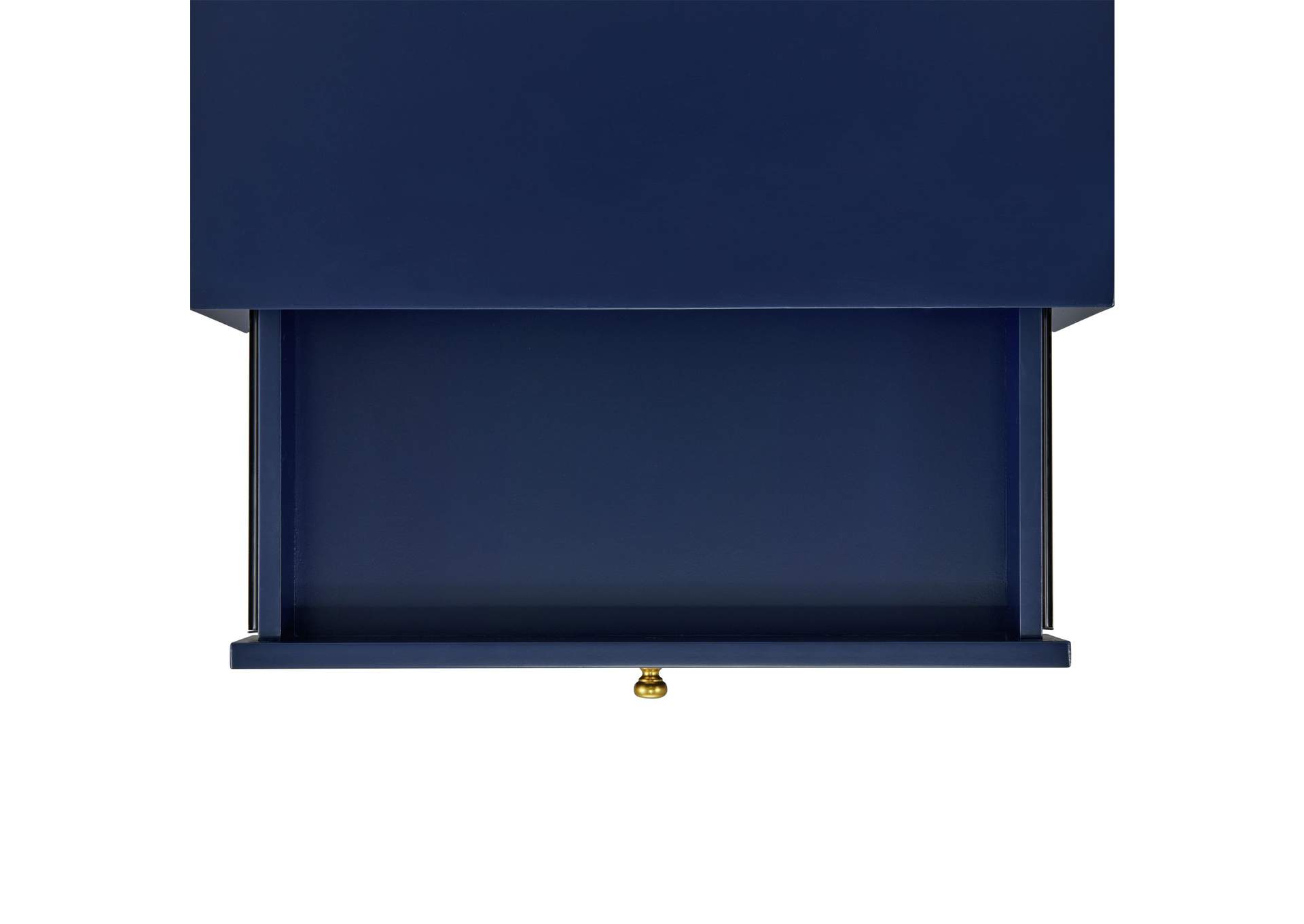 Canterbury Side Table With Power Port USB In Blue,Elements