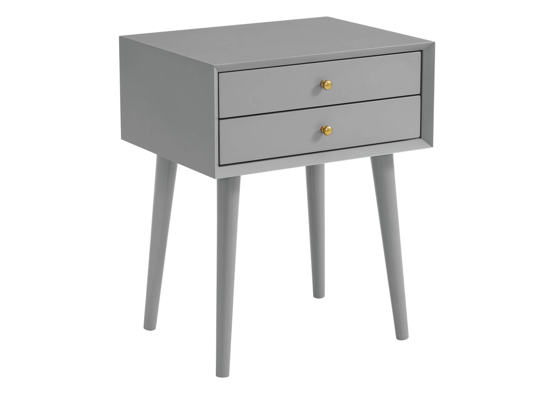 Canterbury Side Table With Power Port USB In Grey,Elements