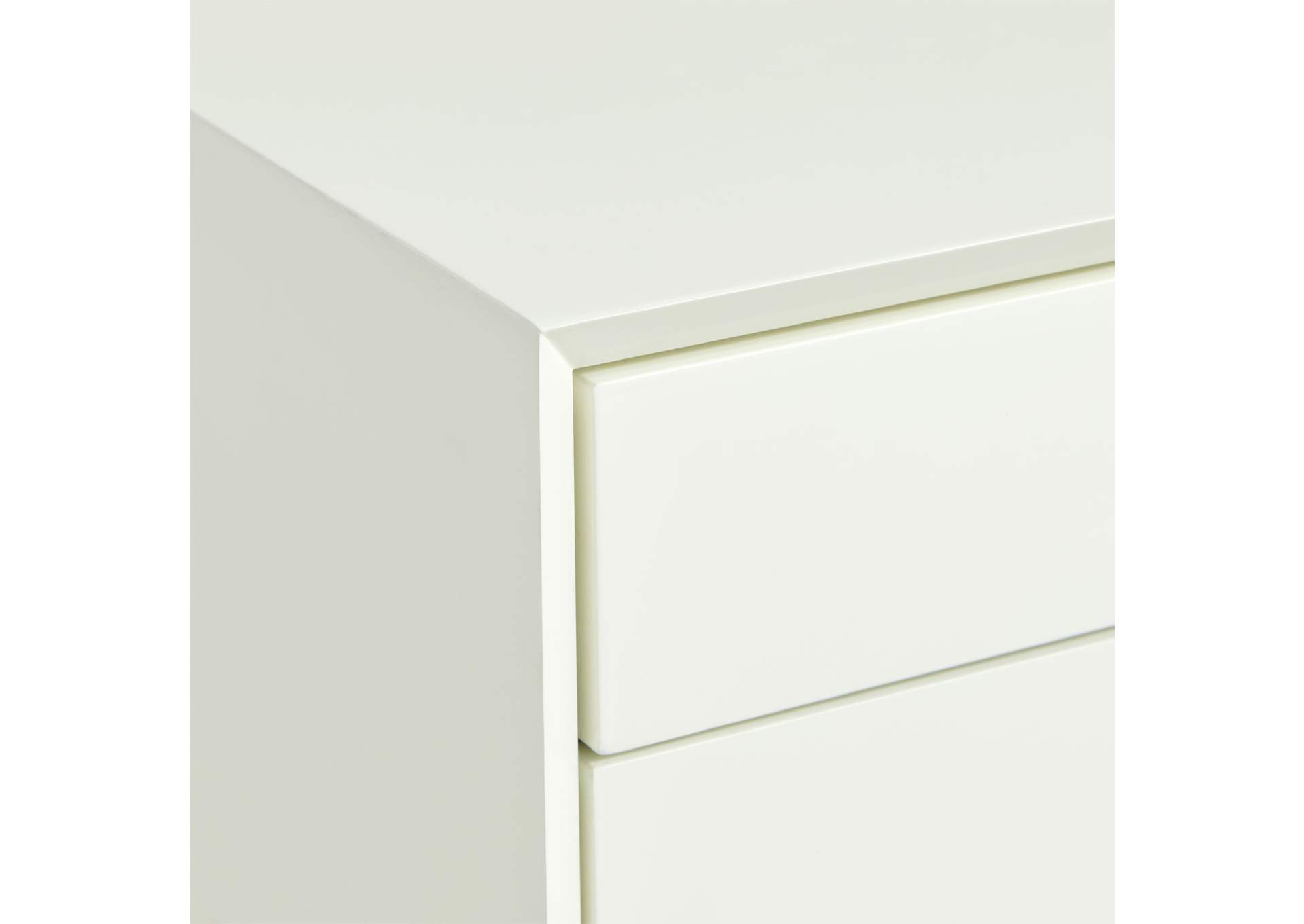 Canterbury Side Table With Power Port USB In White,Elements