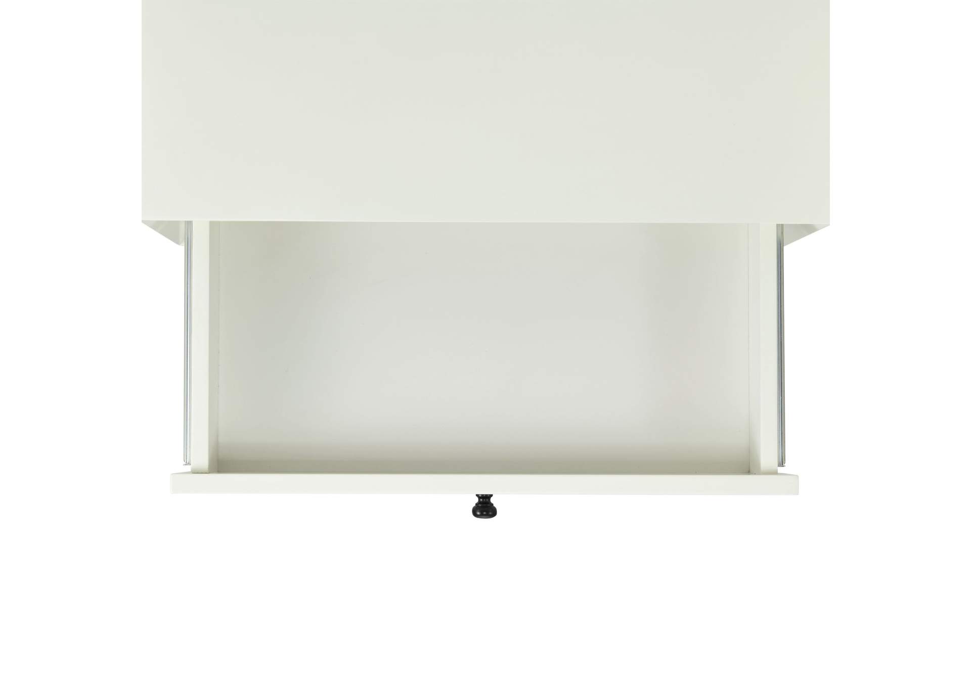 Canterbury Side Table With Power Port USB In White,Elements