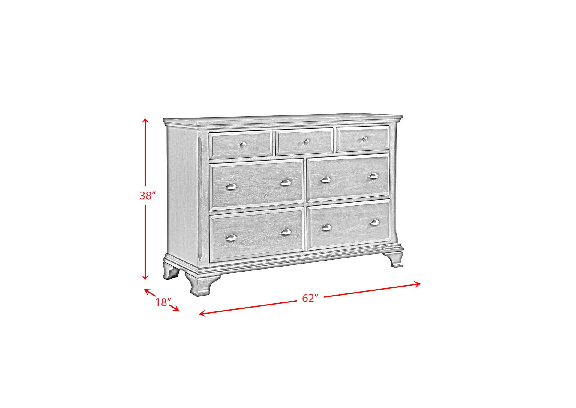 Canton Dresser Cherry,Elements