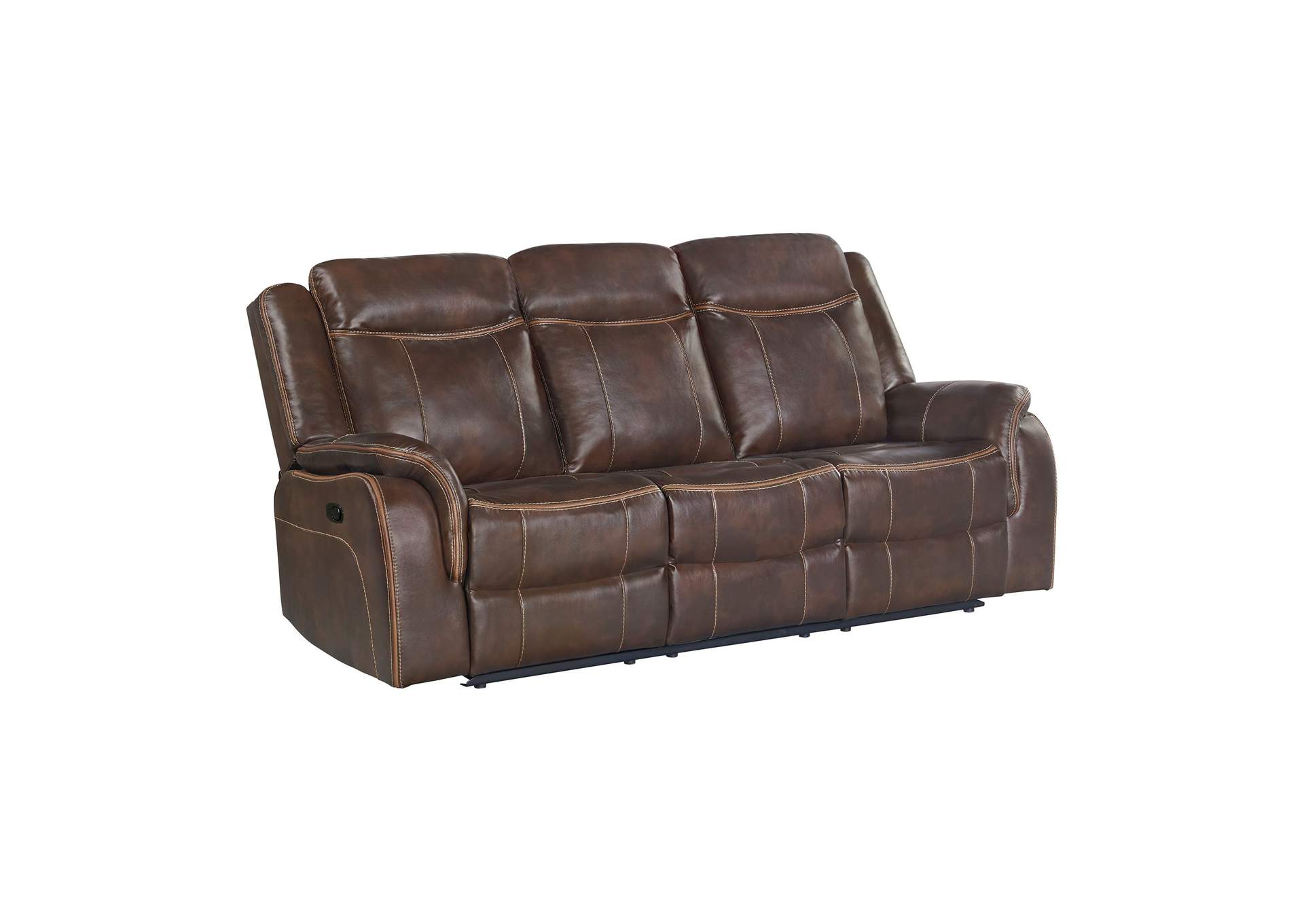 Carrera Motion Glider Sofa With Dropdown In Brown,Elements