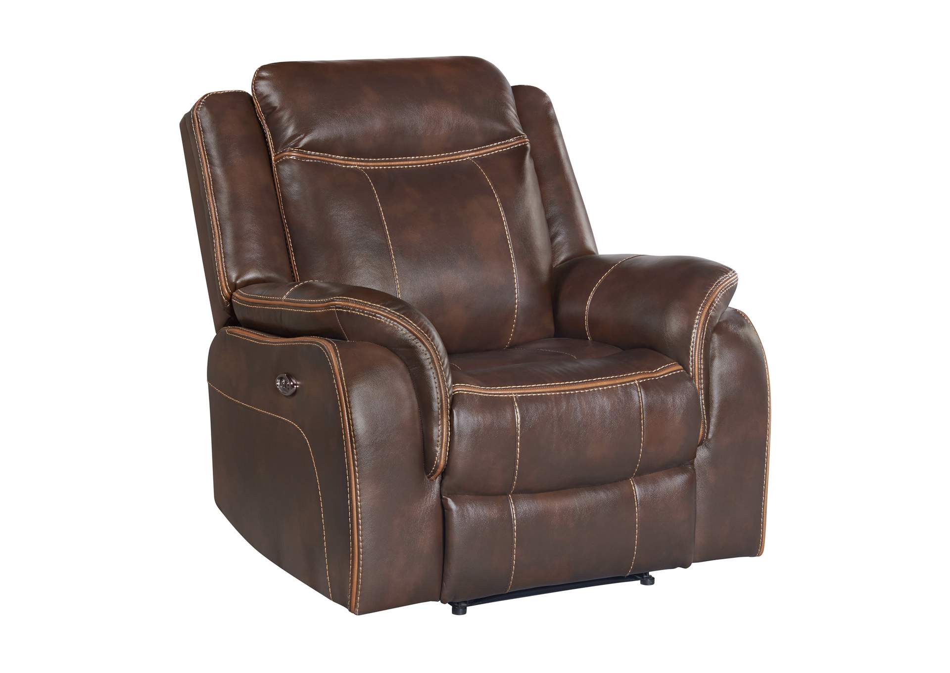 Carrera Power Swivel Glider Recliner In Brown,Elements