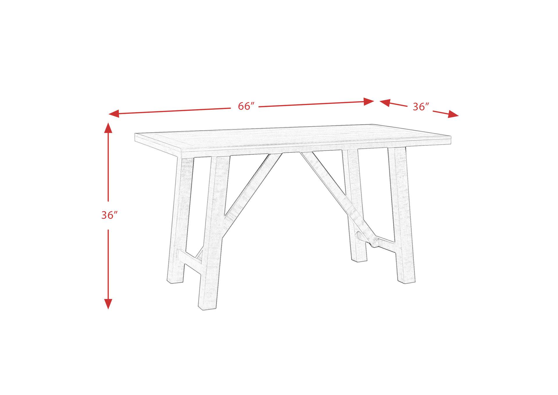 Cash Counter 7 Piece Dining Set - Table Six Chairs,Elements