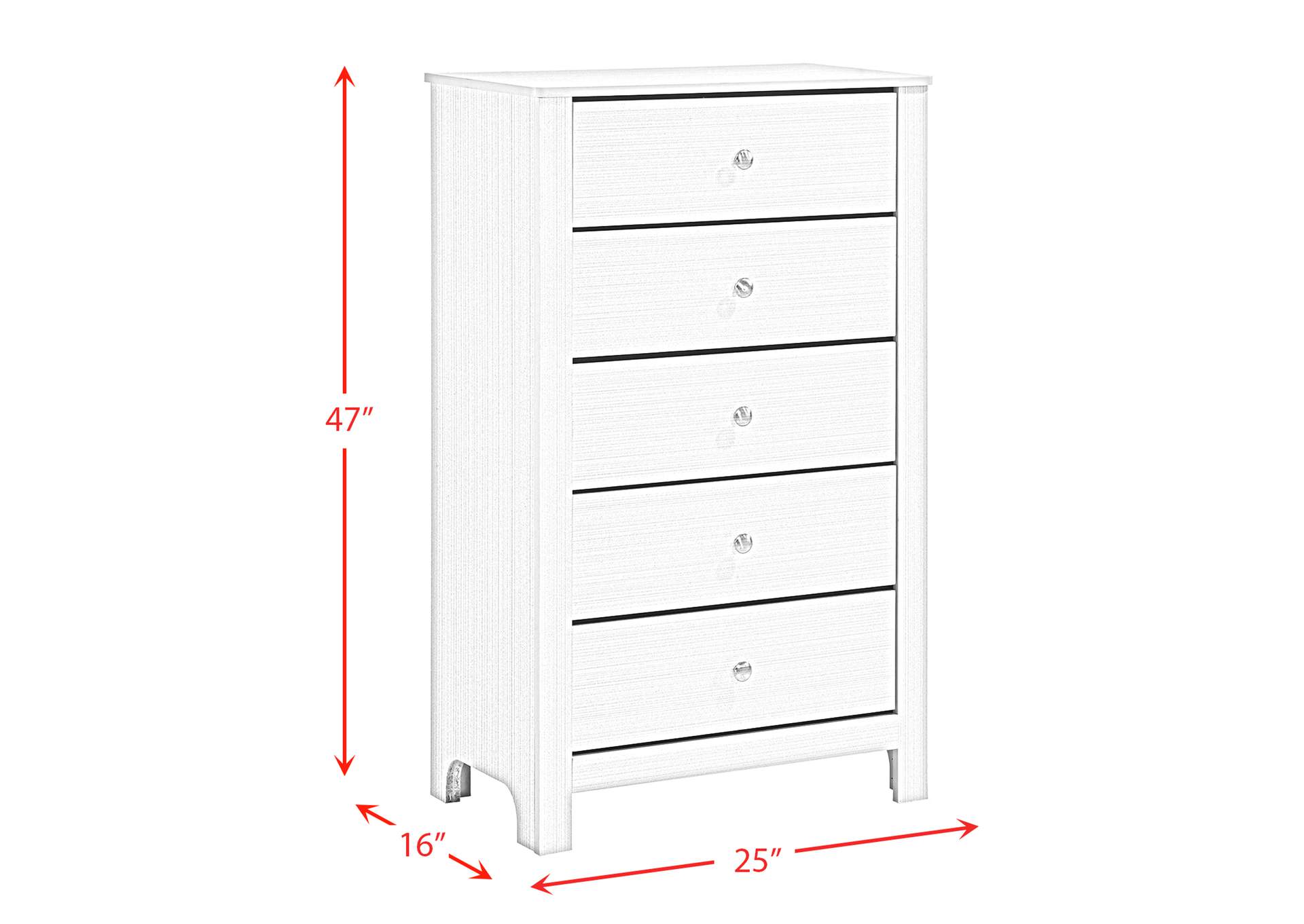 Catalina Youth Twin 3 Piece Bedroom Set,Elements