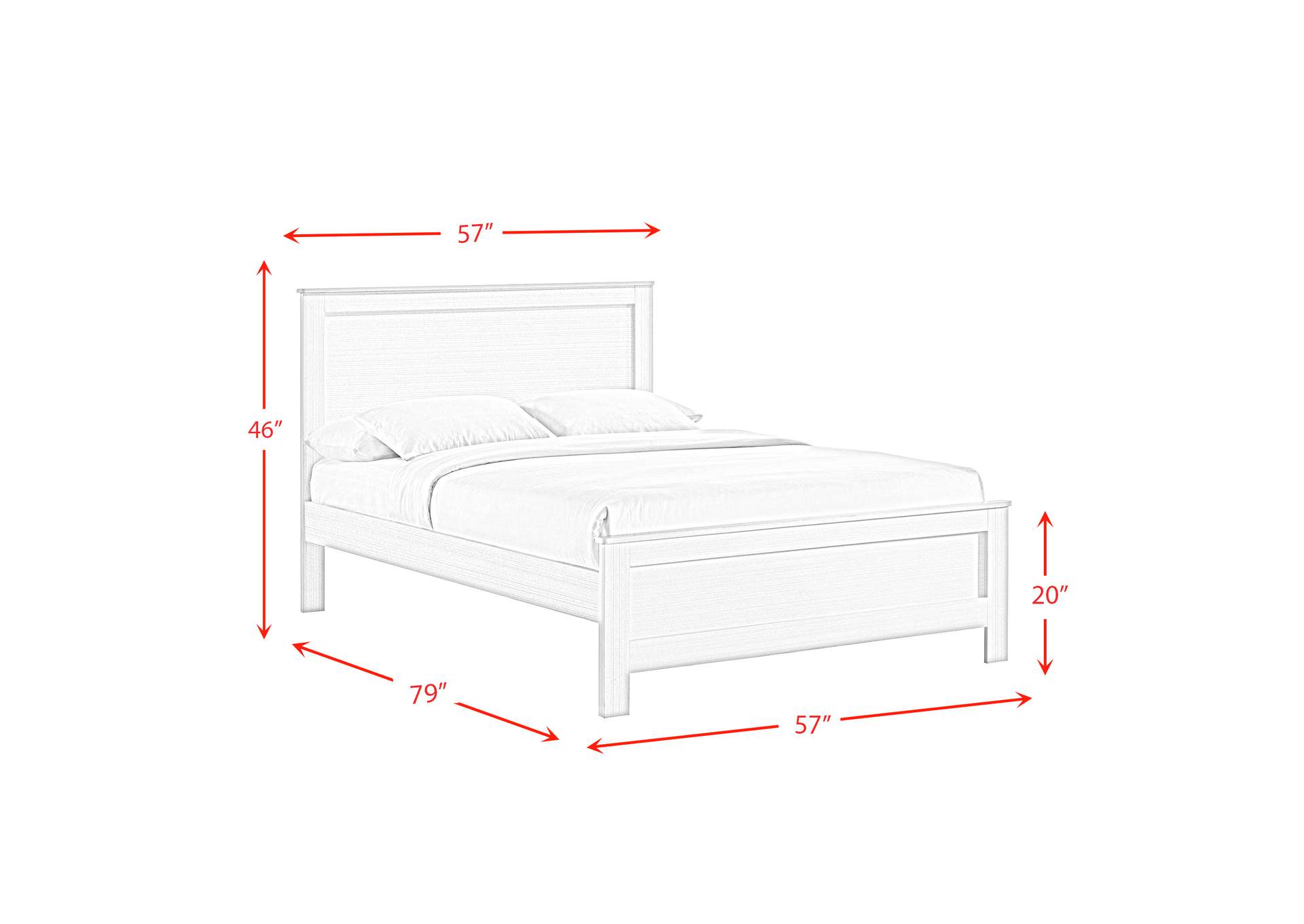 Catalina Youth Full 5 Piece Bedroom Set,Elements
