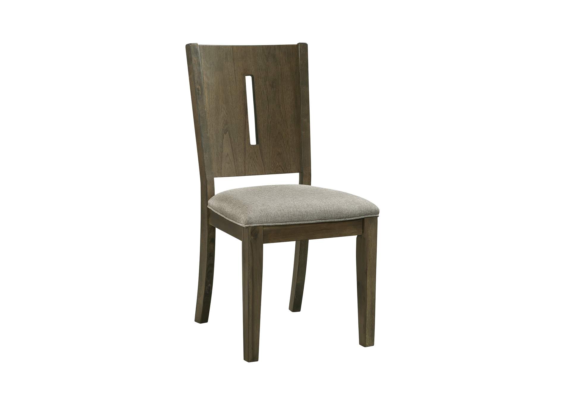 Cato Keyhole Panel Back Side Chair Grey Color 2 Per Pack,Elements